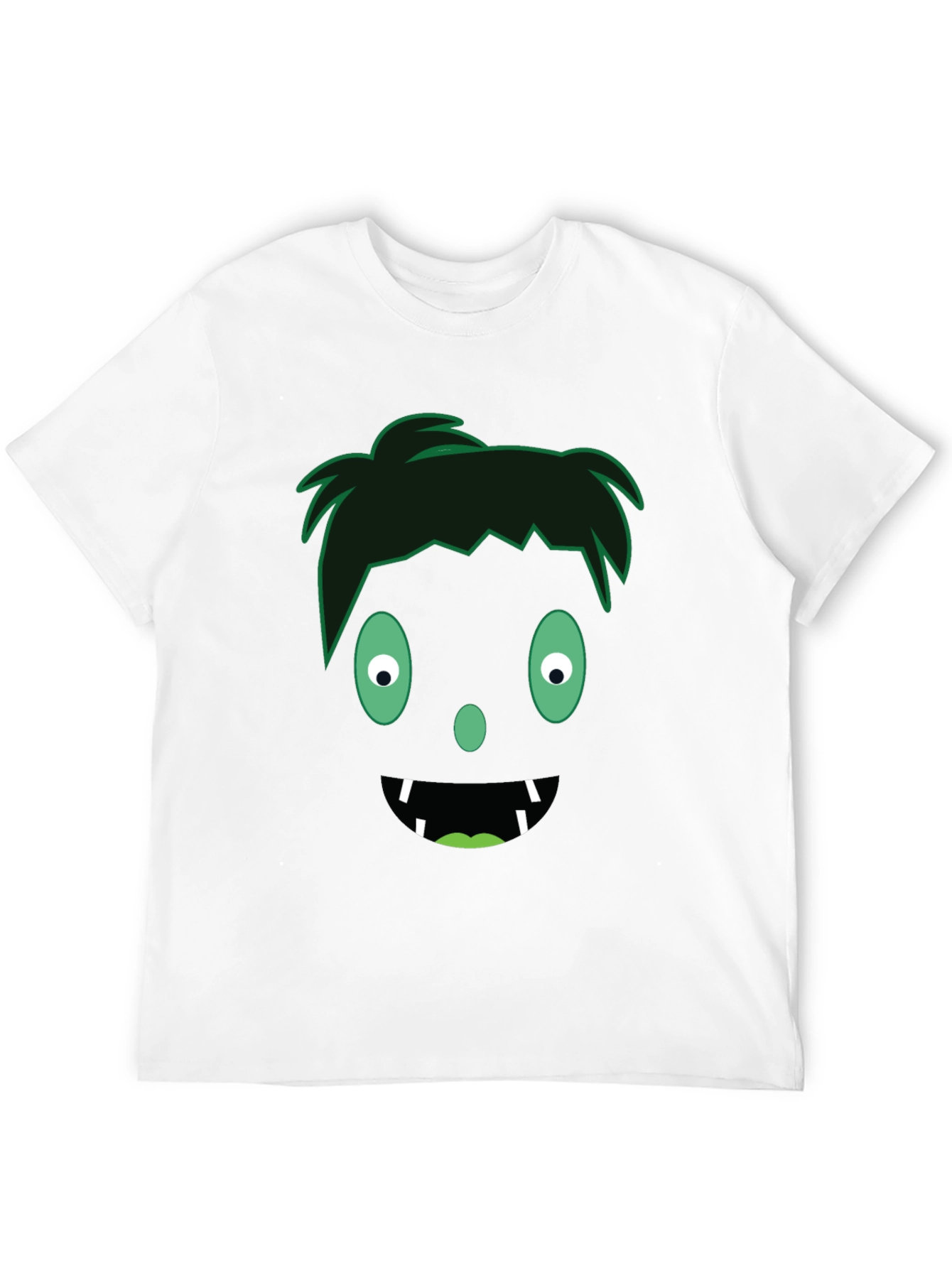 Monster Face Graphic Tee - Halloween Fun!