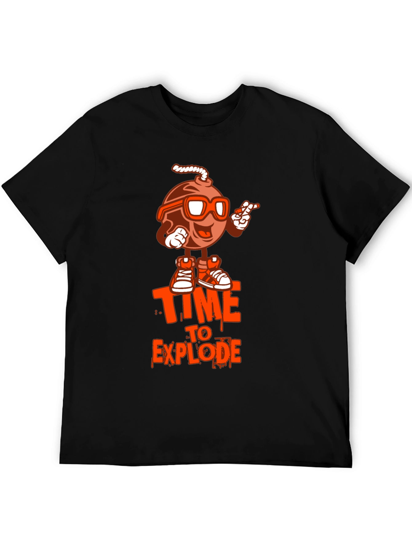 Time to Explode Graphic T-Shirt - Black