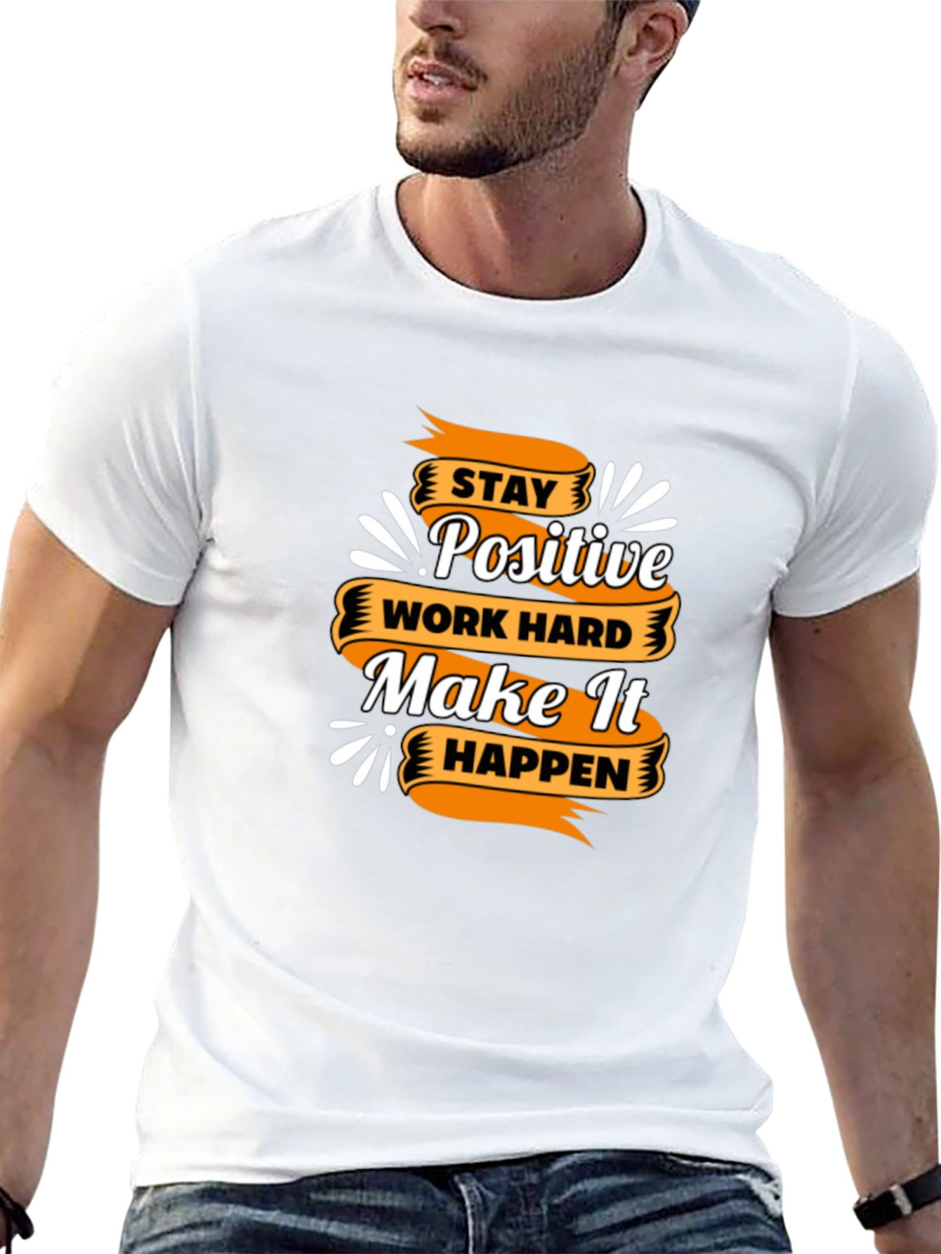 Motivational T-Shirt - Stay Positive