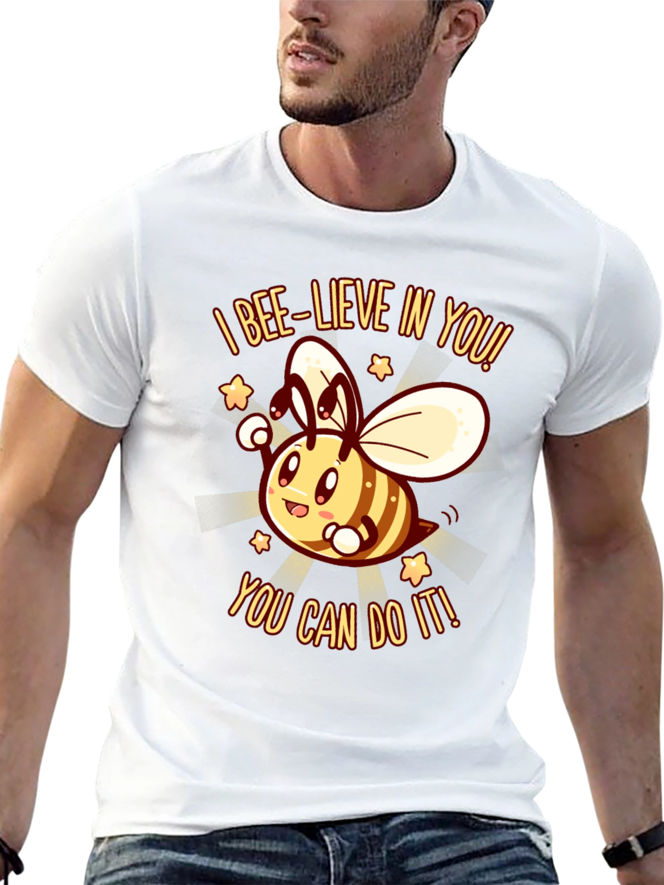 Bee-lieve In You! Graphic T-Shirt
