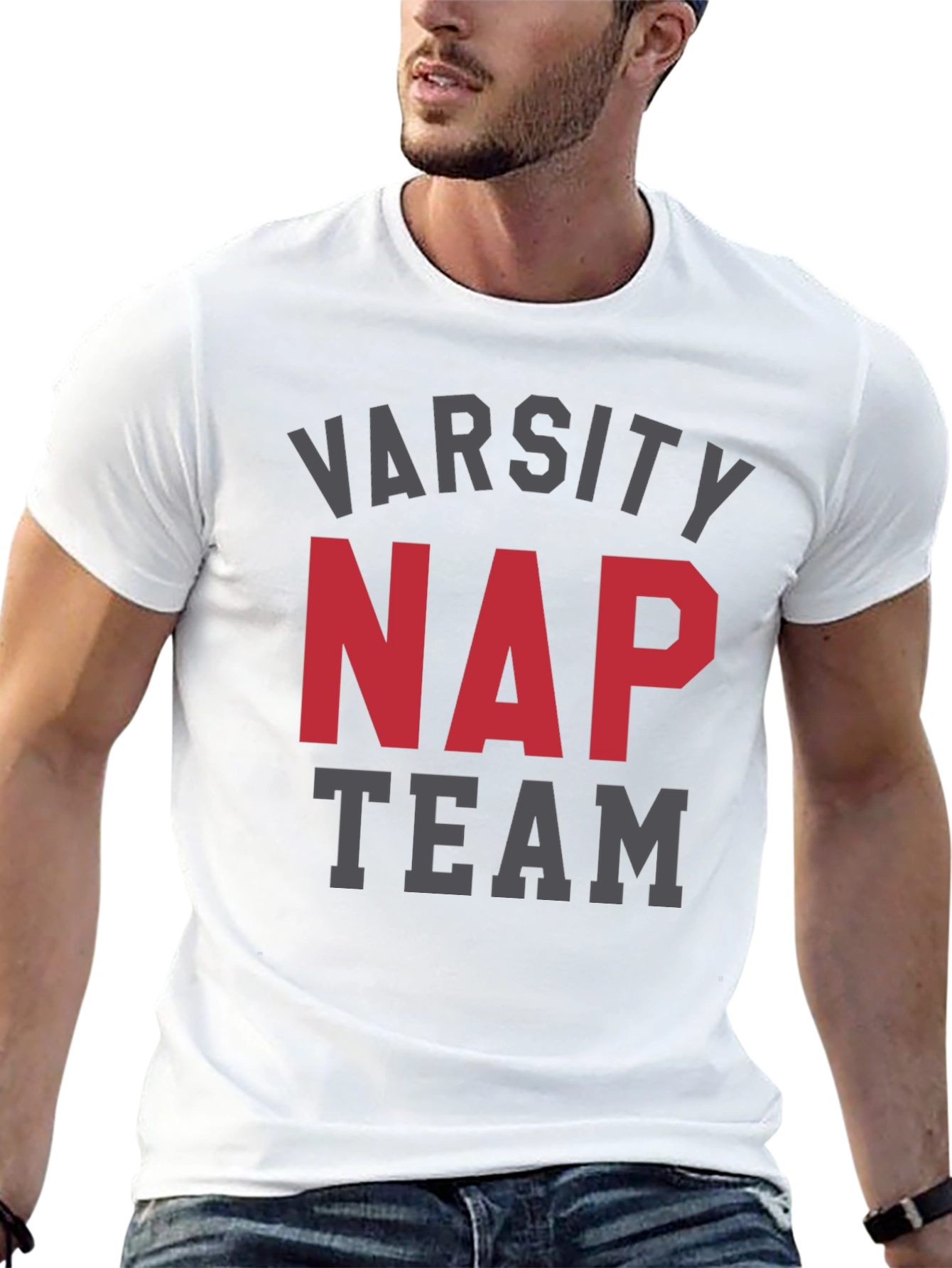 Varsity Nap Team Black T-Shirt