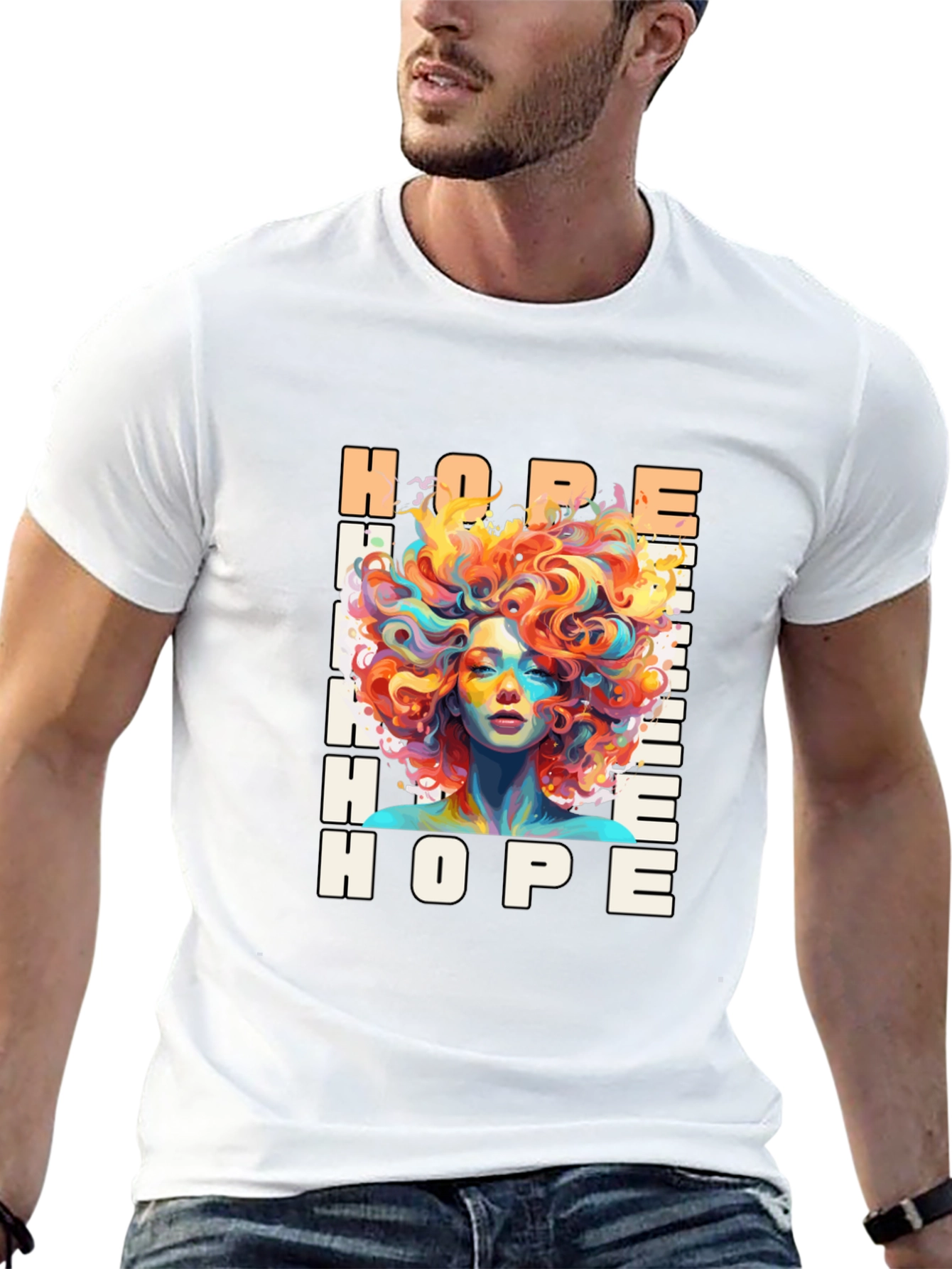 Hope Graphic Print Black T-Shirt