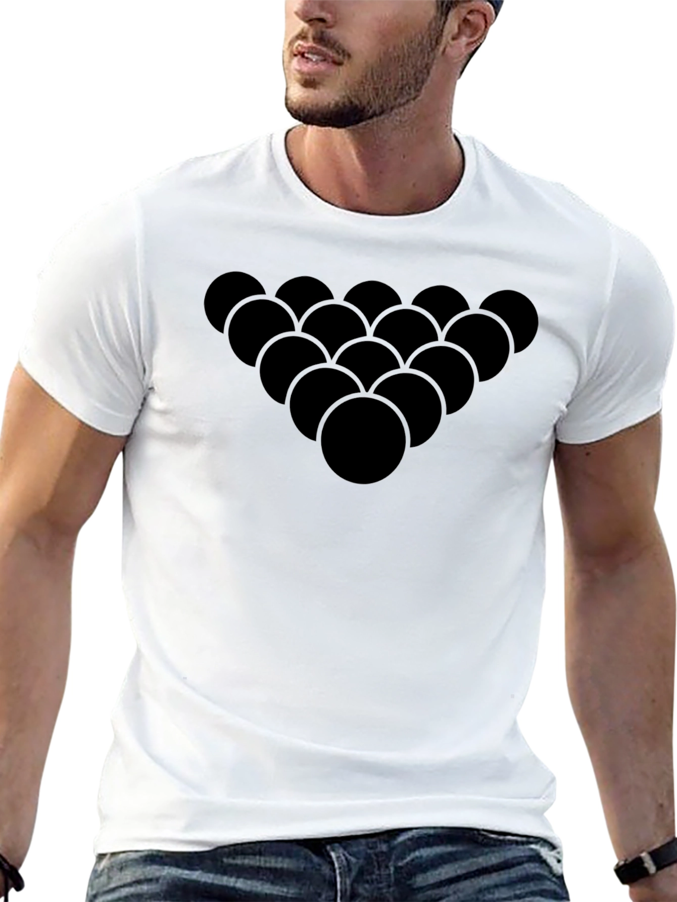 Black Billiard Ball Rack T-Shirt