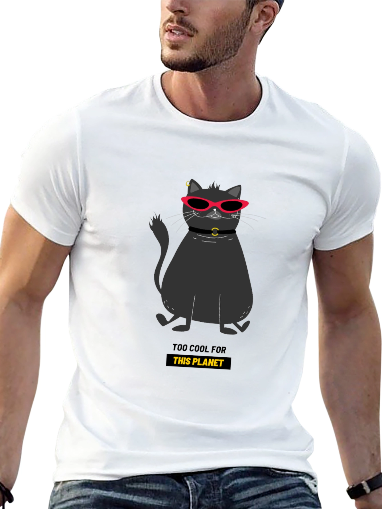 Cool Cat Tee: Too Cool for This Planet