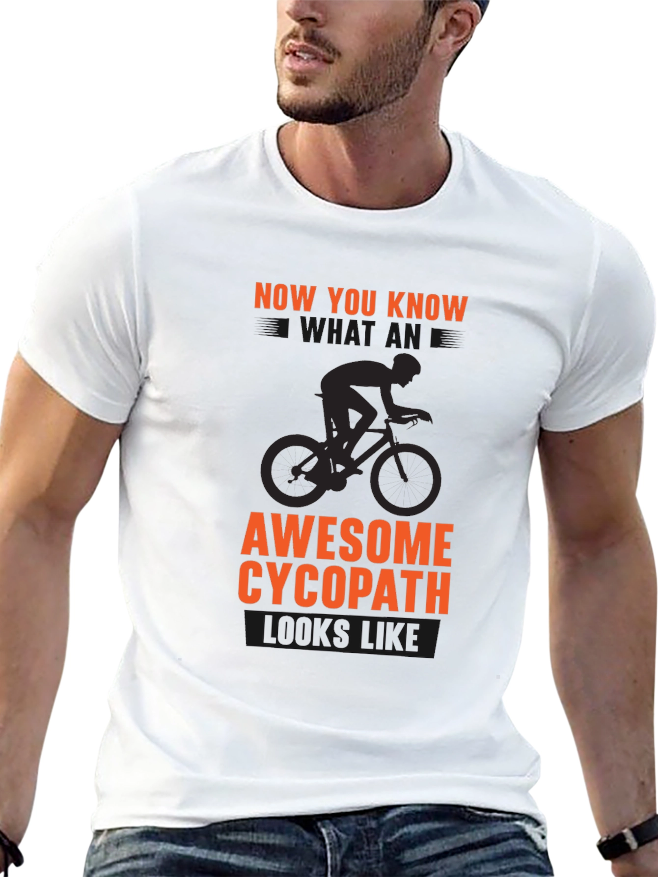 Awesome Cycopath Cyclist Graphic T-Shirt