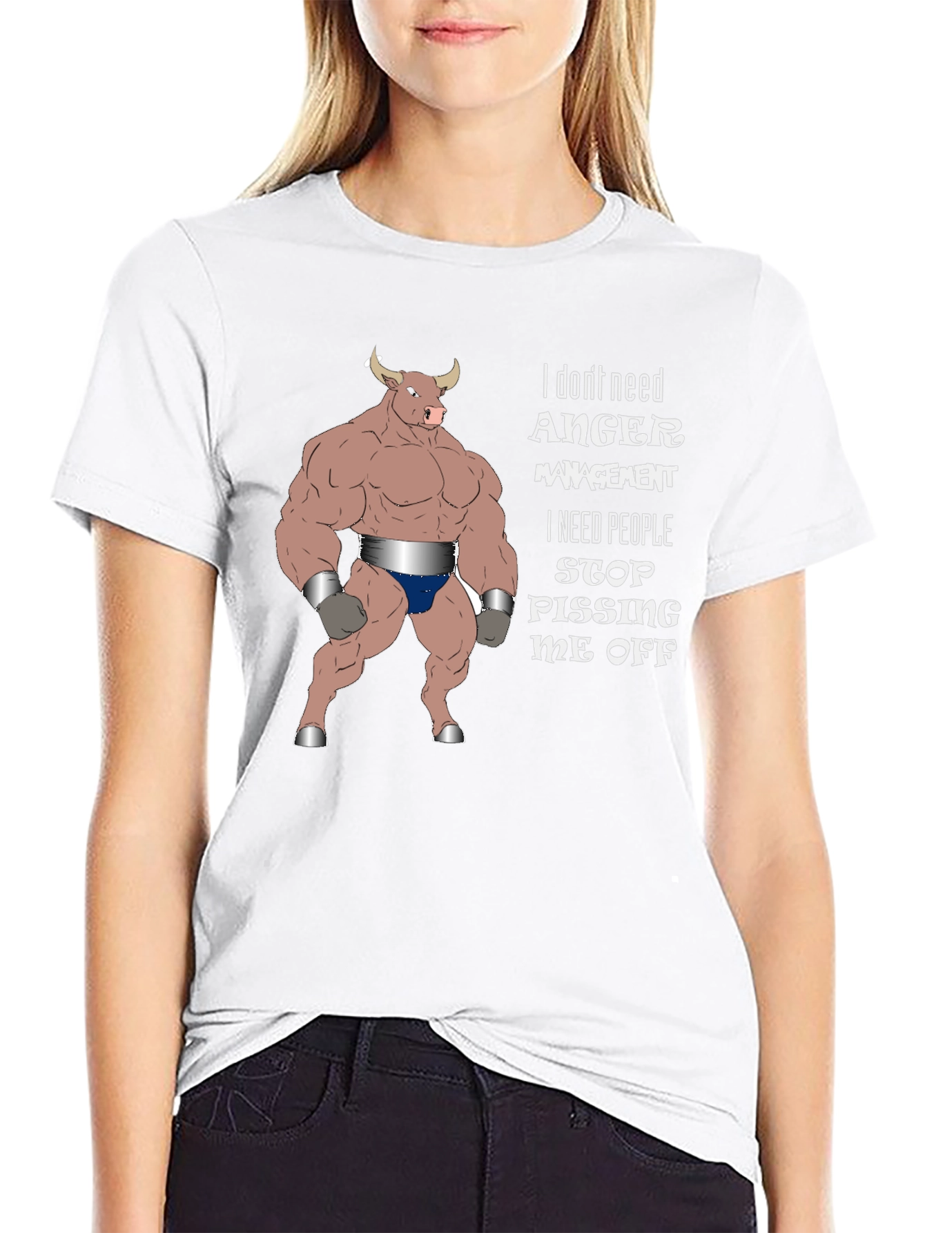 Anger Management Bull Graphic T-Shirt