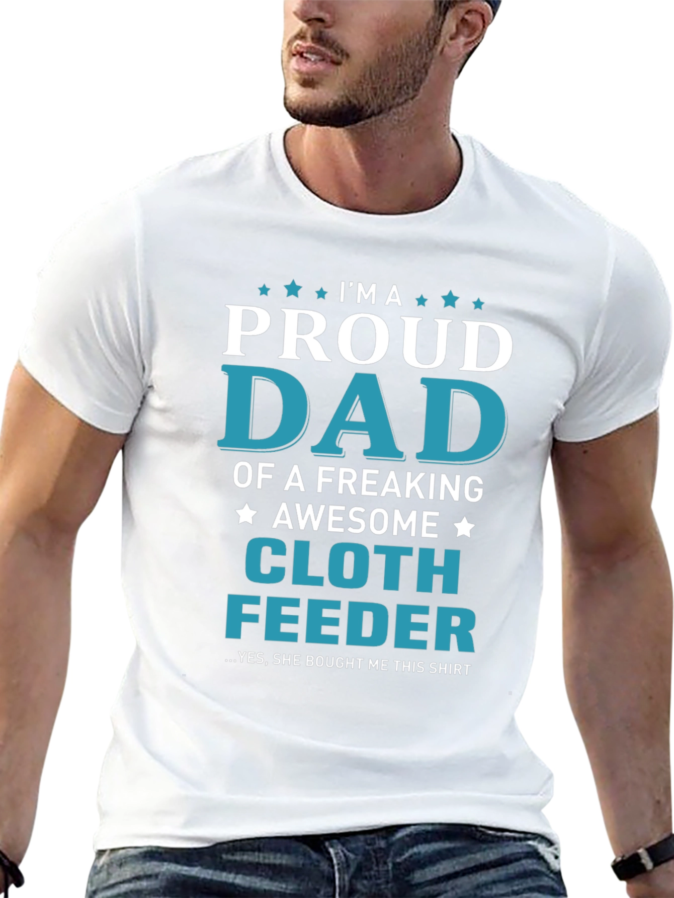 Proud Dad Cloth Feeder Graphic Tee