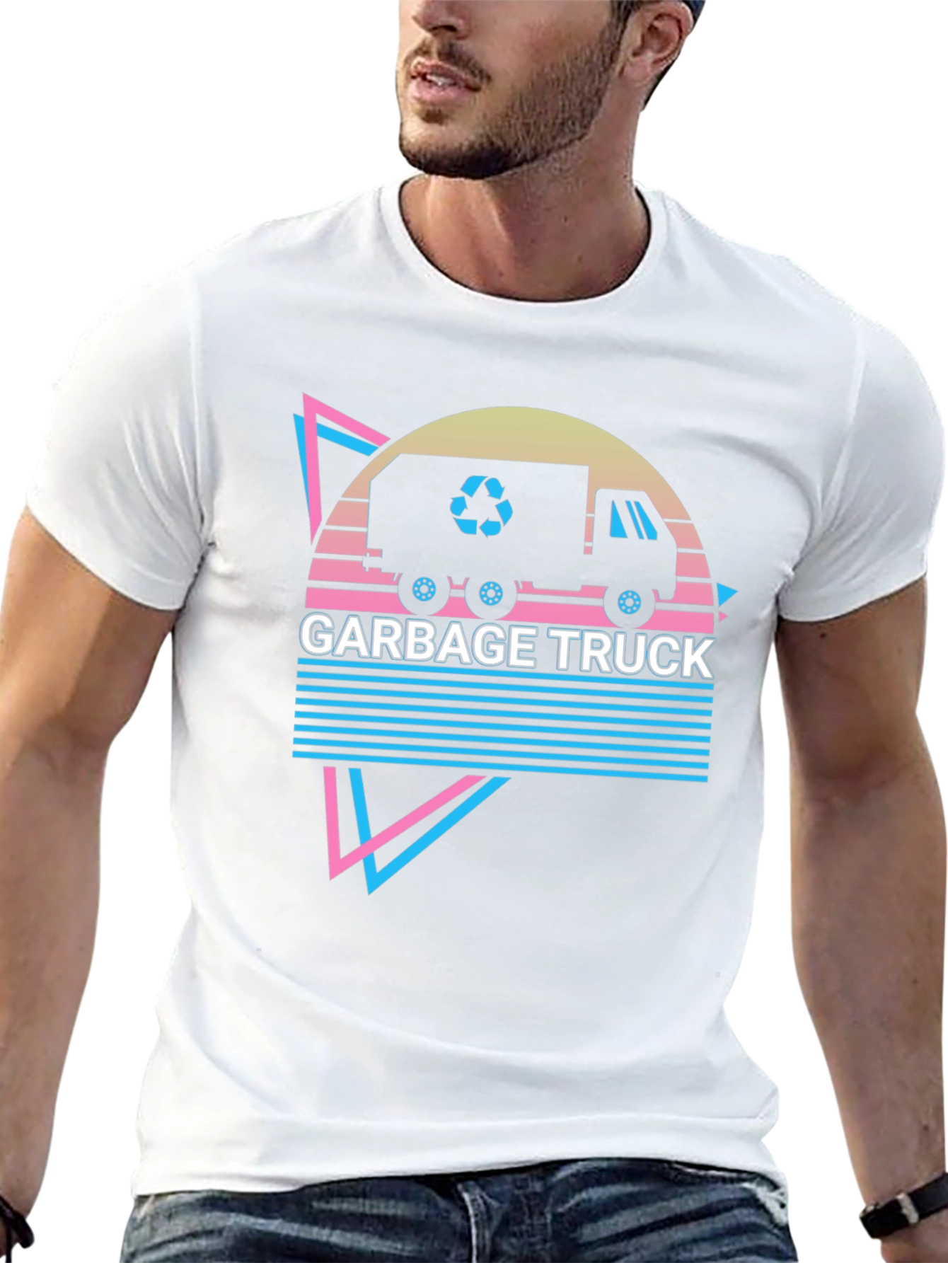 Retro Garbage Truck Graphic Tee