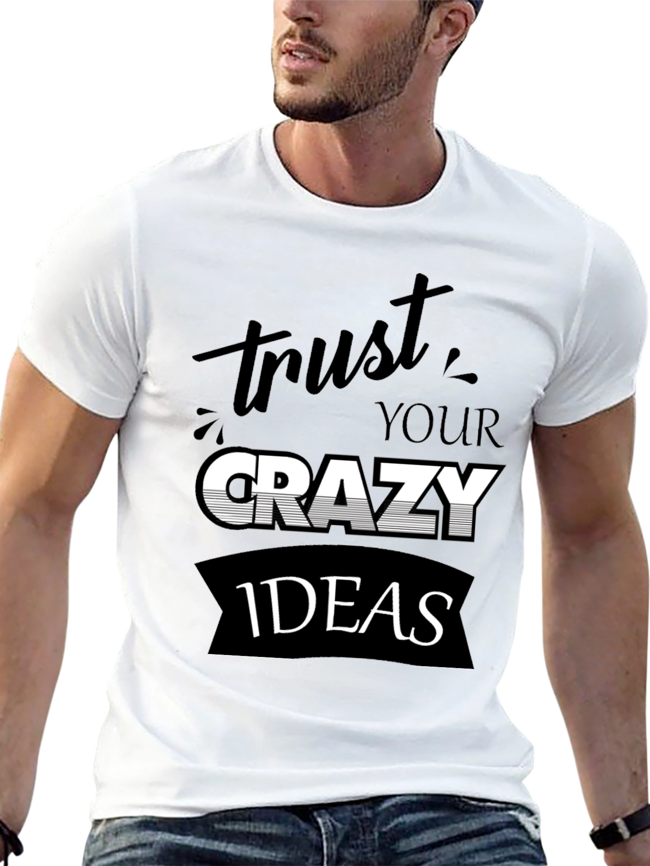 Trust Your Crazy Ideas Black T-Shirt