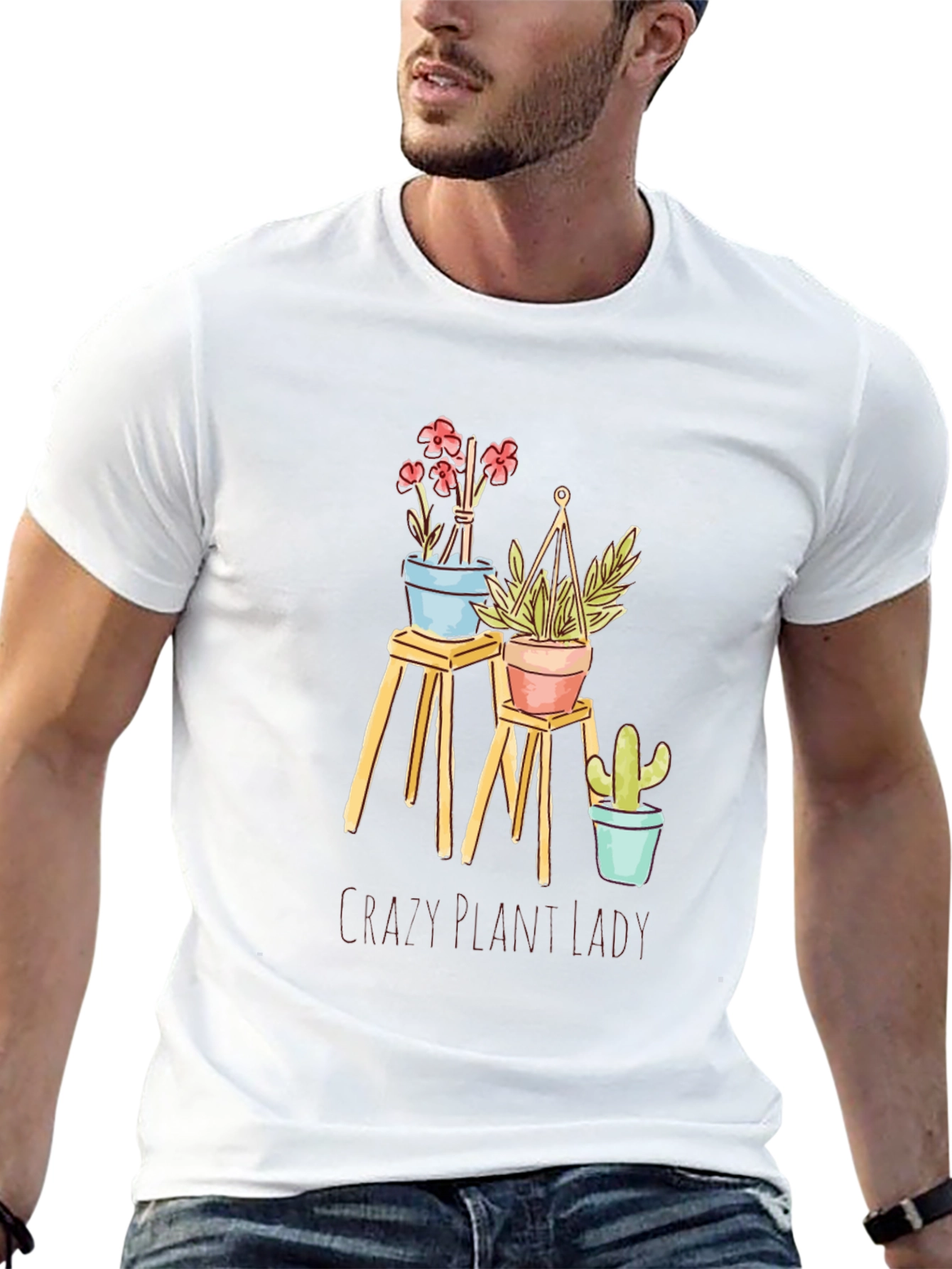 Crazy Plant Lady T-Shirt - Black
