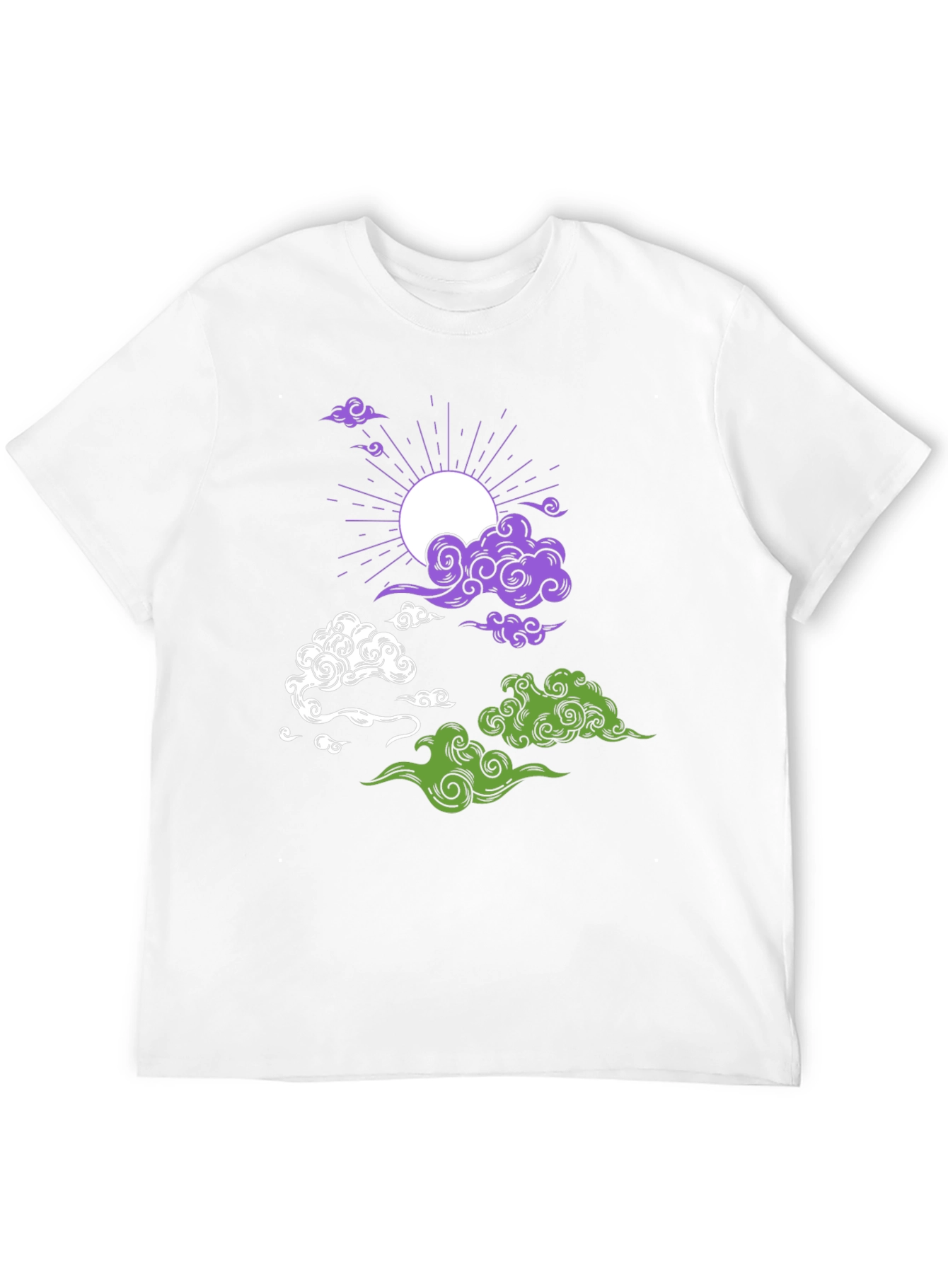 Celestial Cloud Print T-Shirt