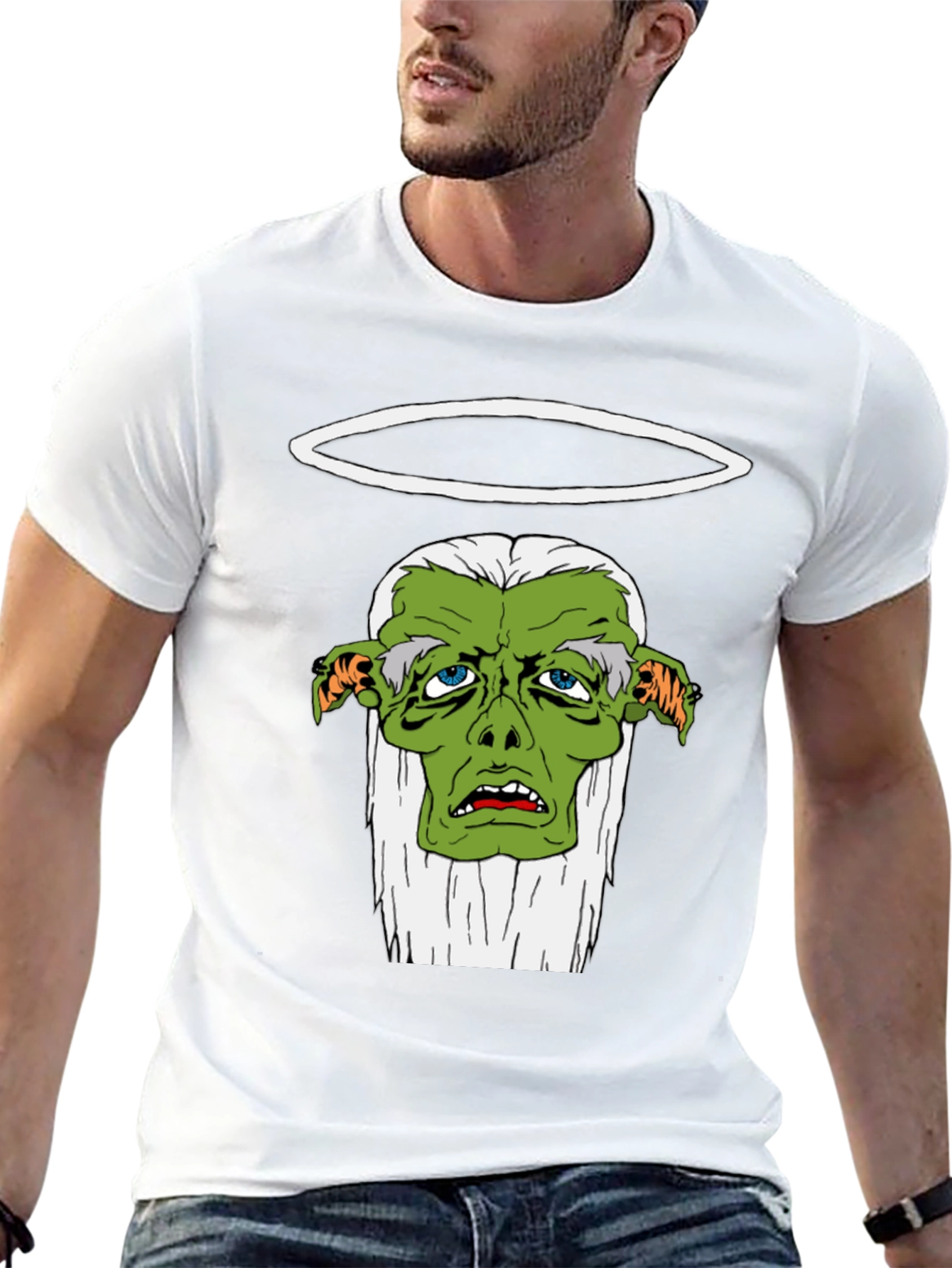 Black T-Shirt with Green Goblin Graphic