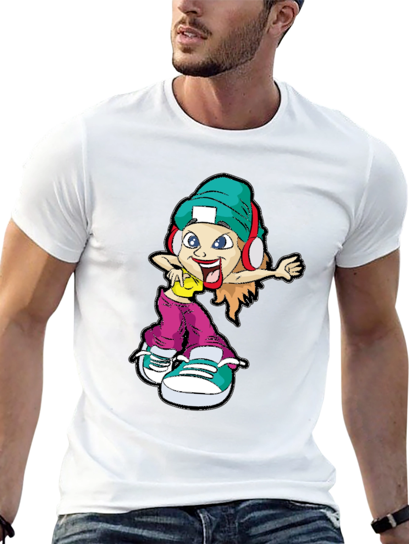 Cartoon Character Graphic Tee