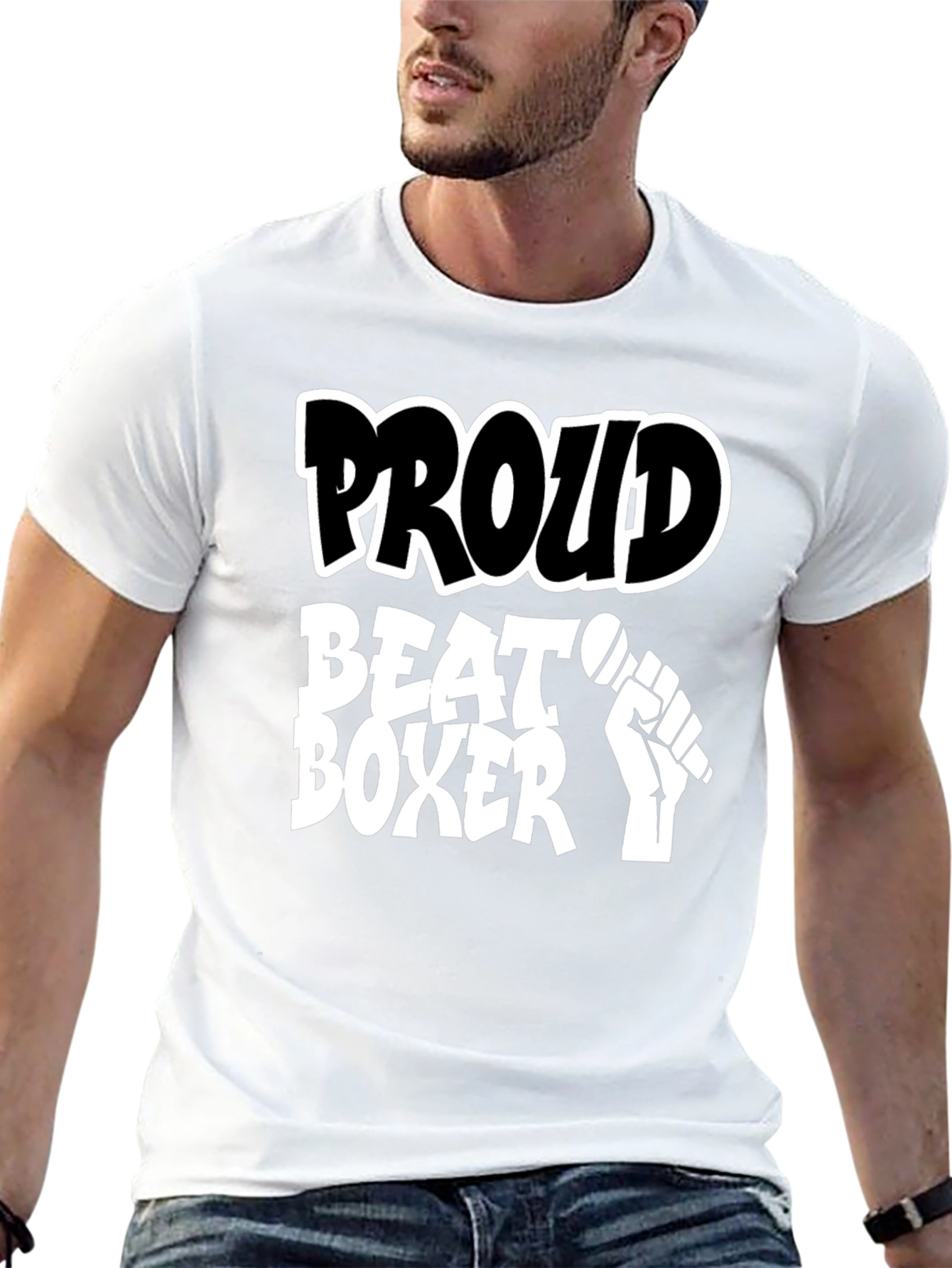Proud Beat Boxer T-Shirt - Mens Black Tee