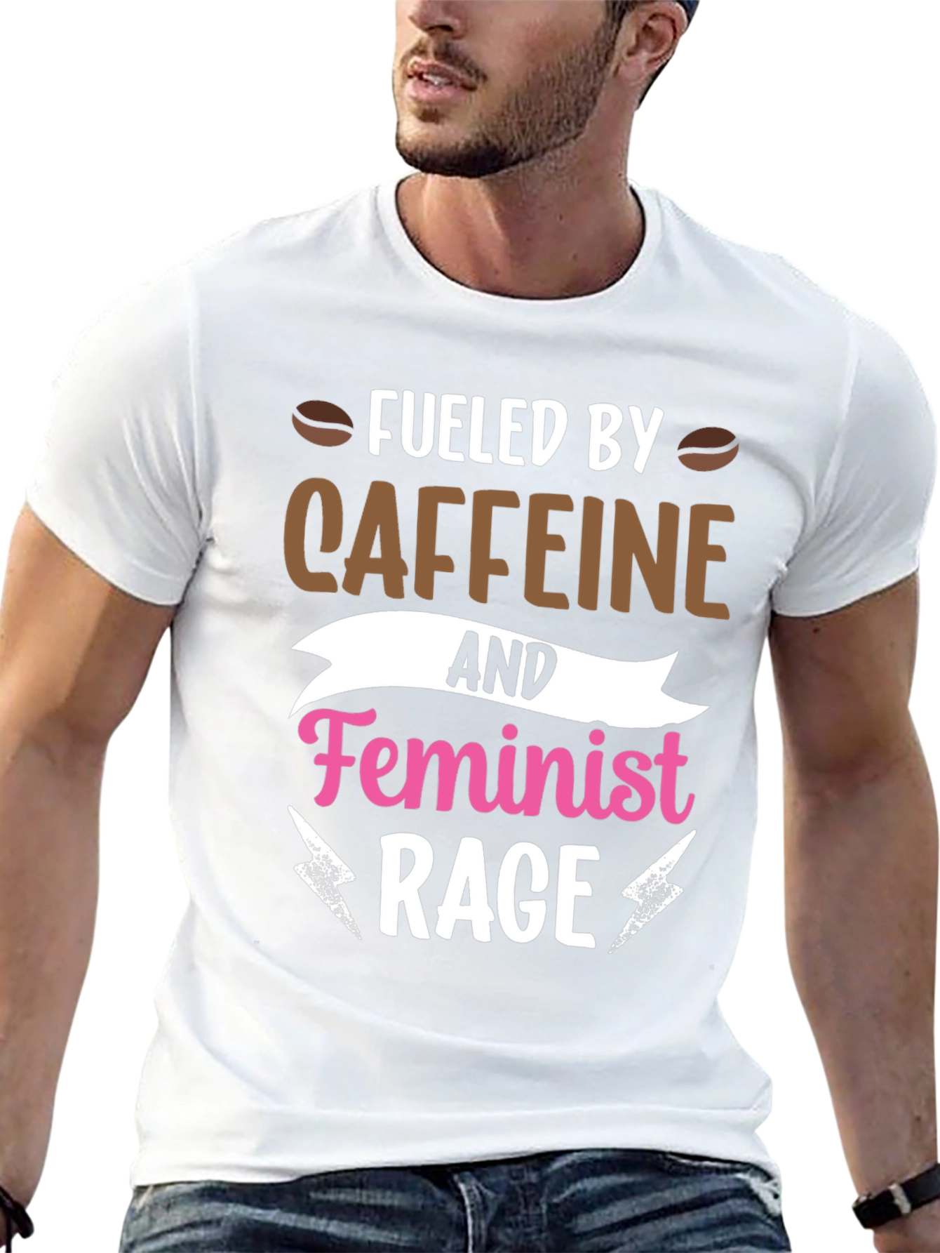 Fueled by Caffeine and Feminist Rage T-Shirt