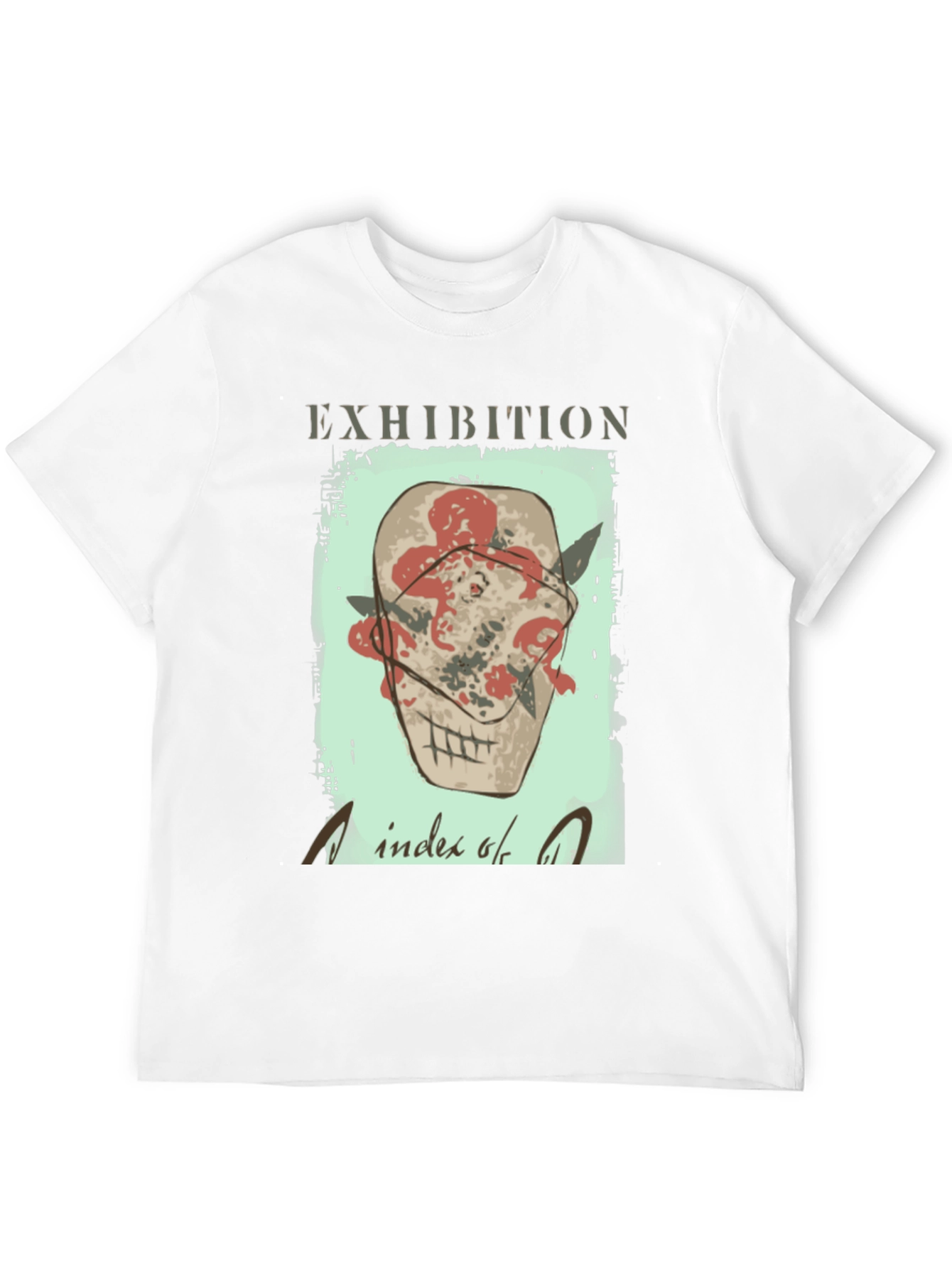 Exhibition T-Shirt - Index of Art Skull Graphic Tee