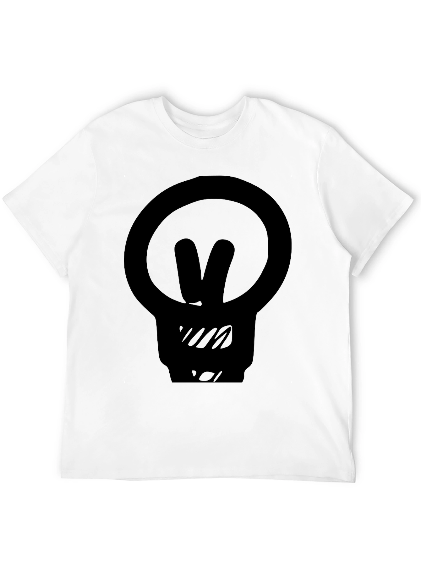 Black Graphic Tee - Lightbulb Peace