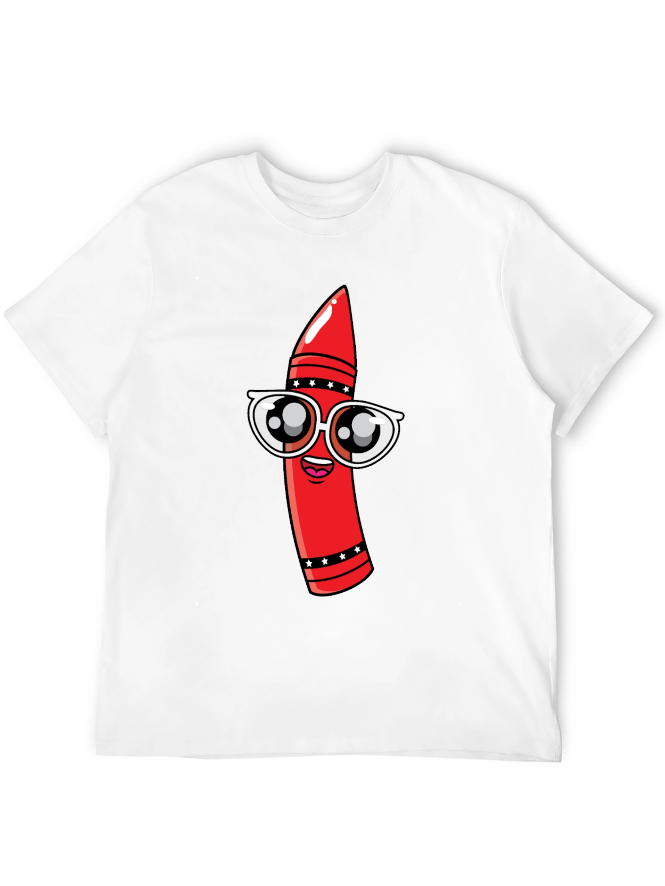 Cool Crayon Graphic Tee - Black Unisex T-Shirt