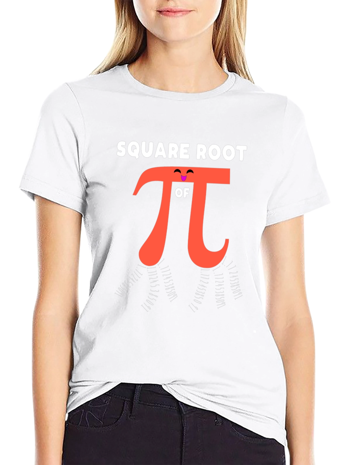 Square Root of Pi Funny Math T-Shirt