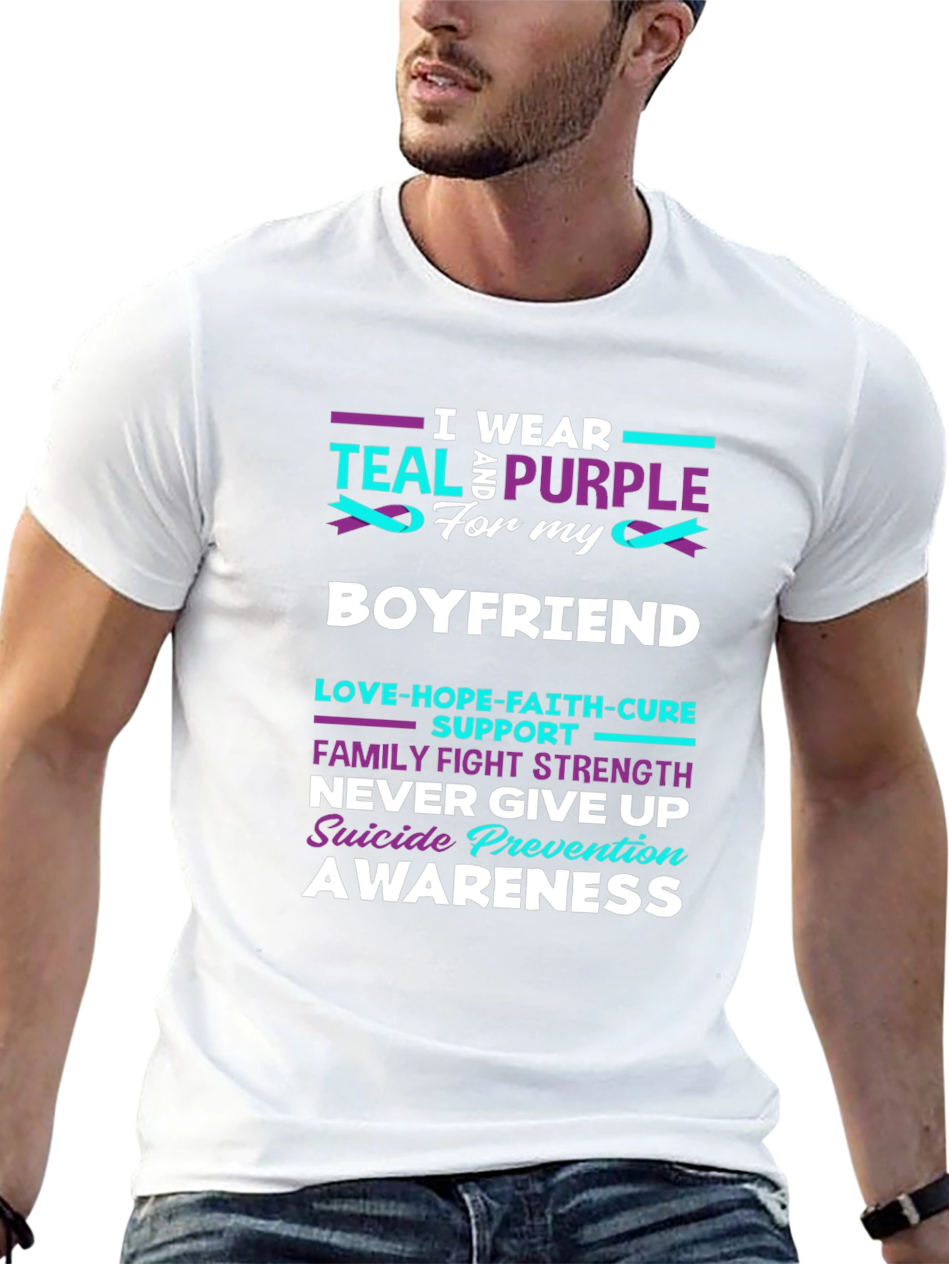 Teal & Purple Suicide Prevention Awareness T-Shirt