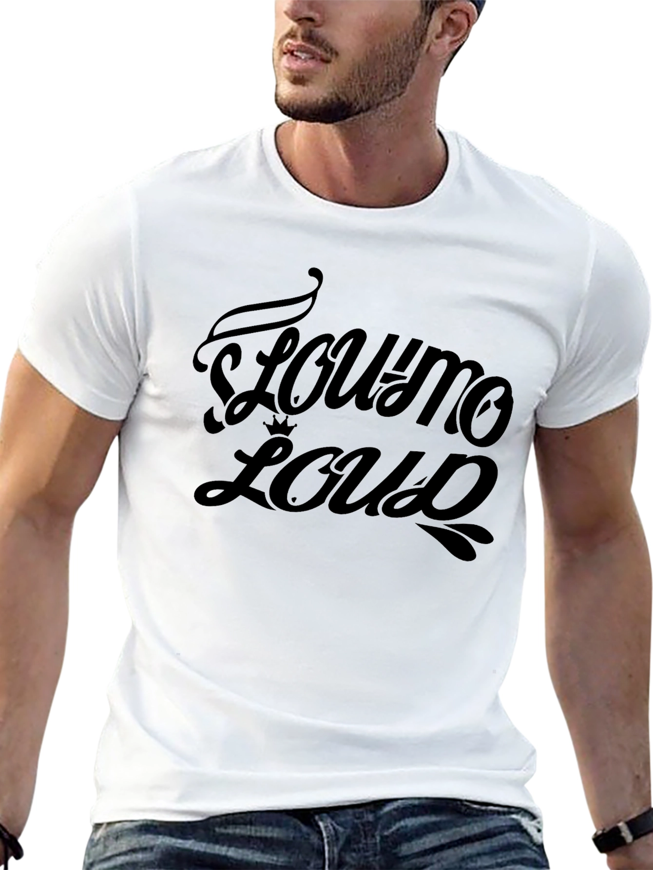Towno Loud Graphic Tee - Black