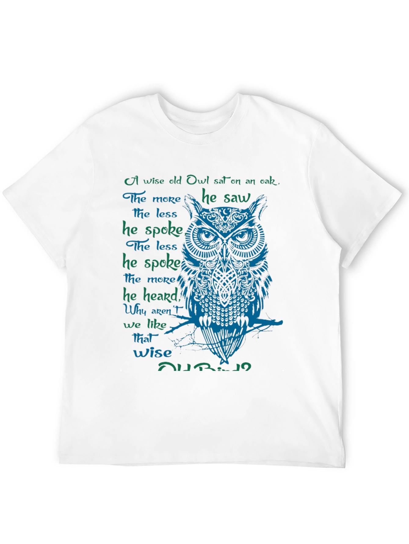 Wise Owl Graphic Print T-Shirt
