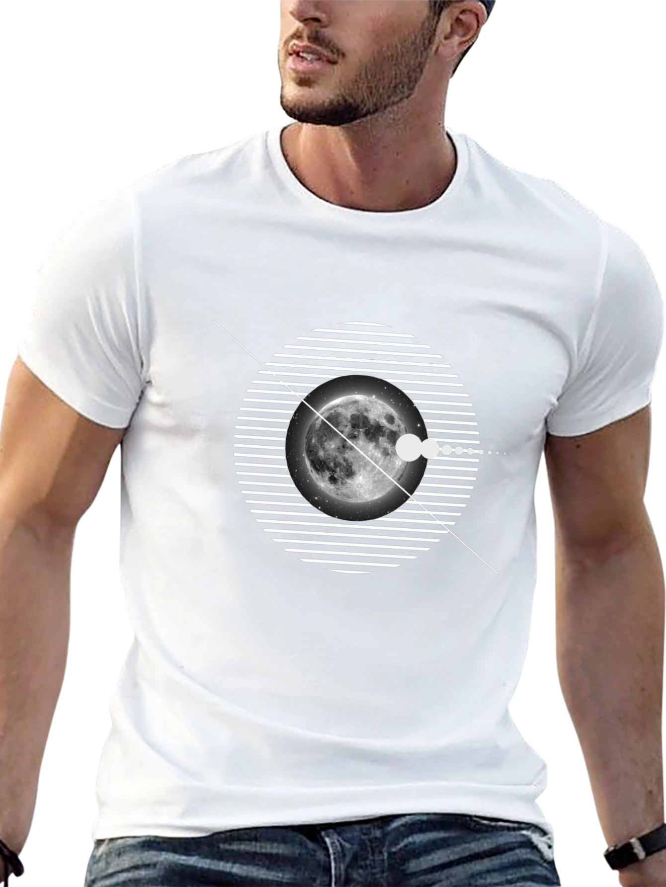 Moon Phase Graphic T-Shirt