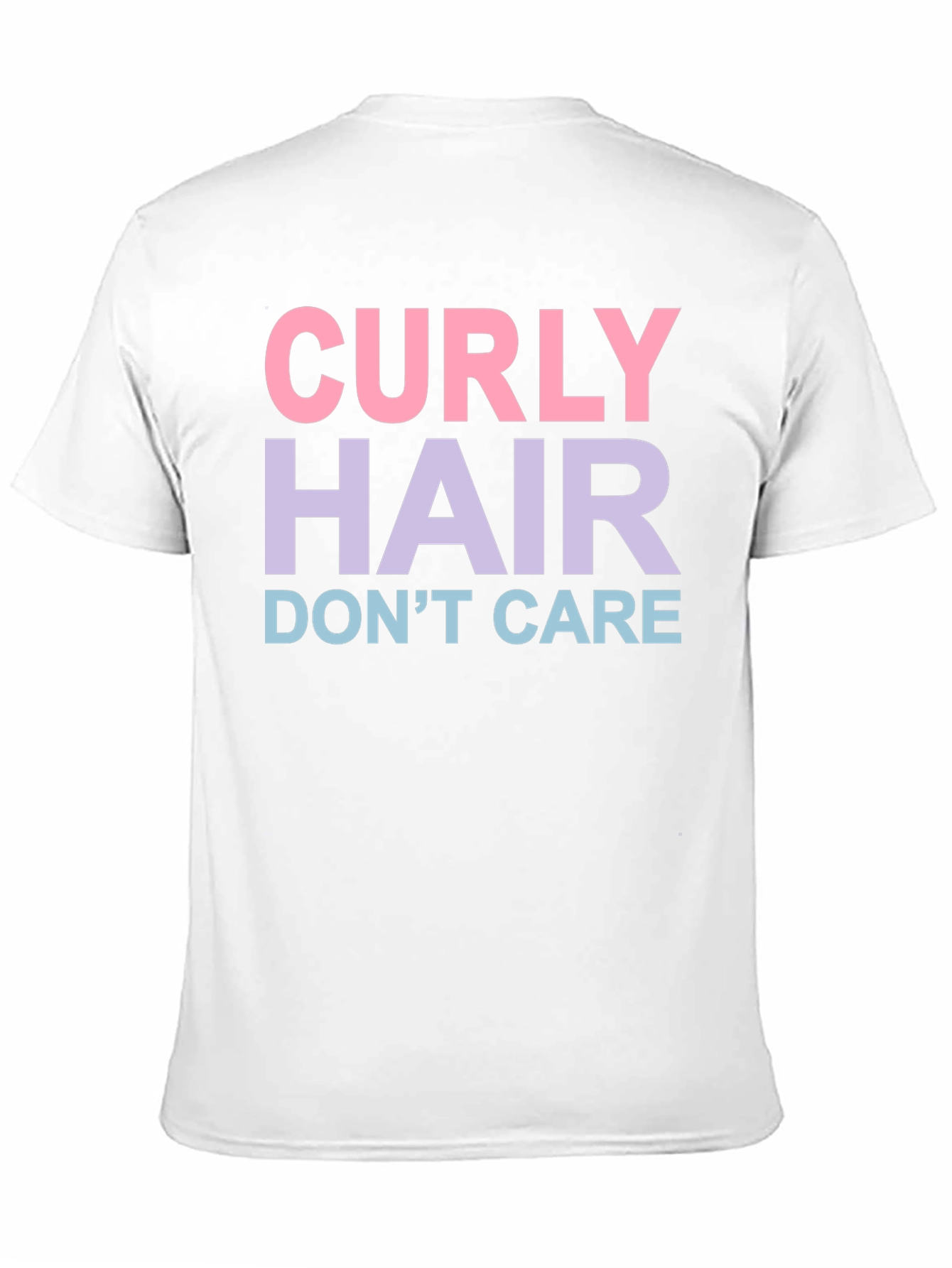 Curly Hair Dont Care Graphic T-Shirt