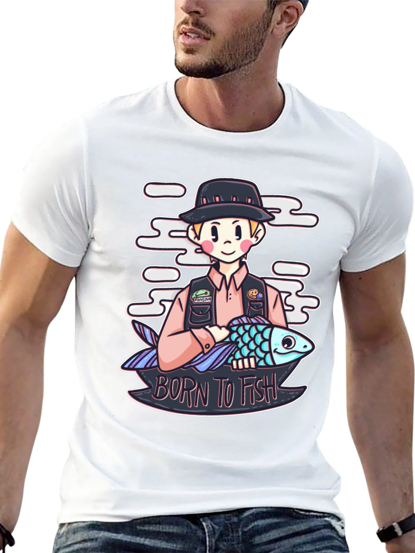 Born to Fish Graphic T-Shirt