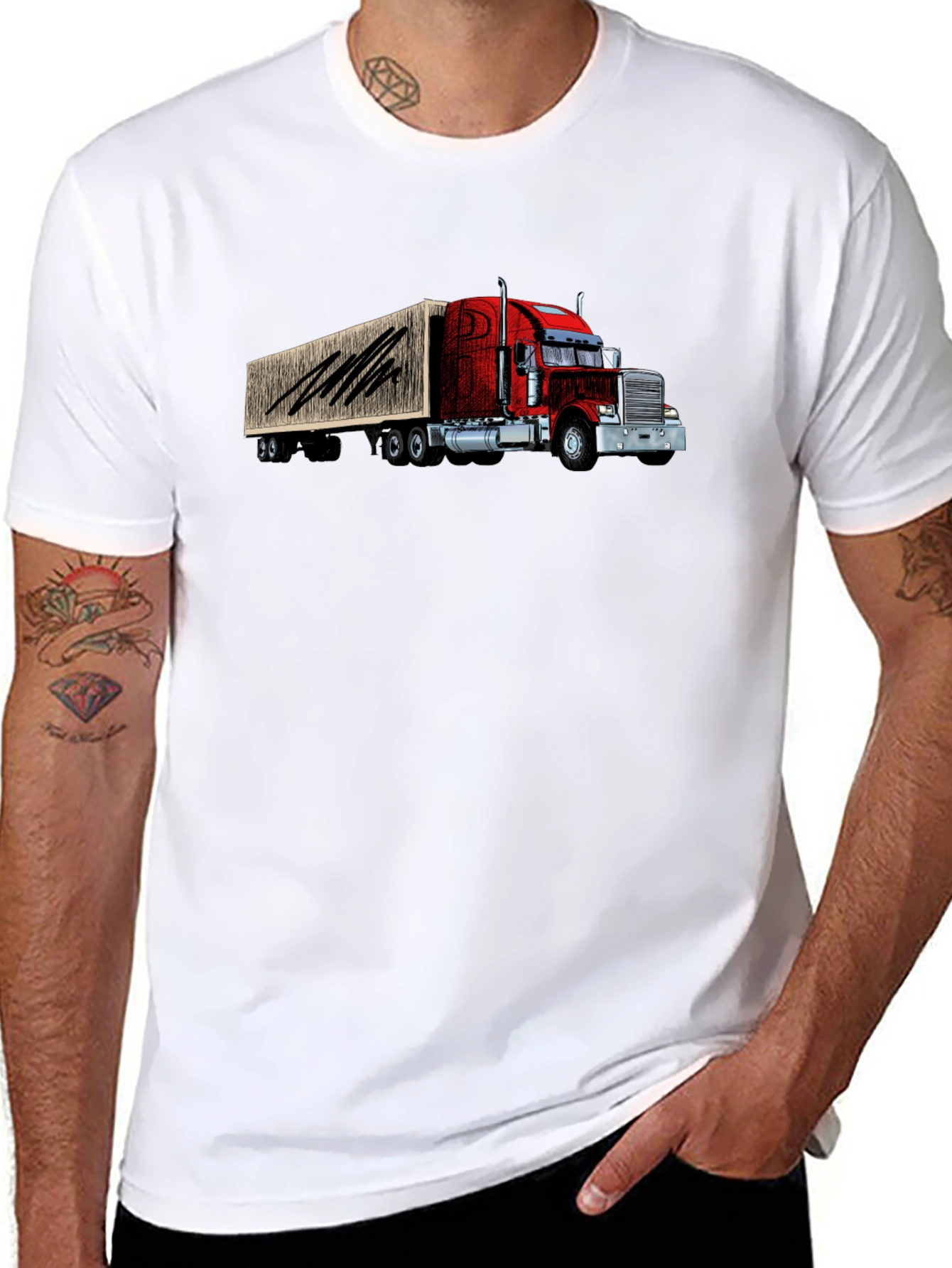 Truck Graphic Black T-Shirt
