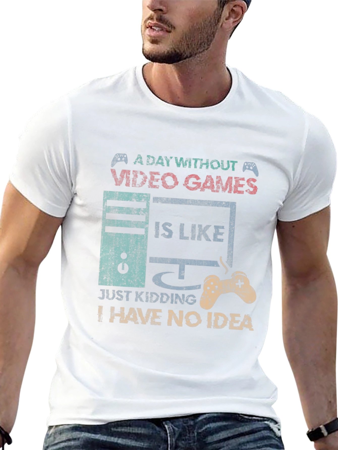 Funny Gamer T-Shirt - A Day Without Video Games