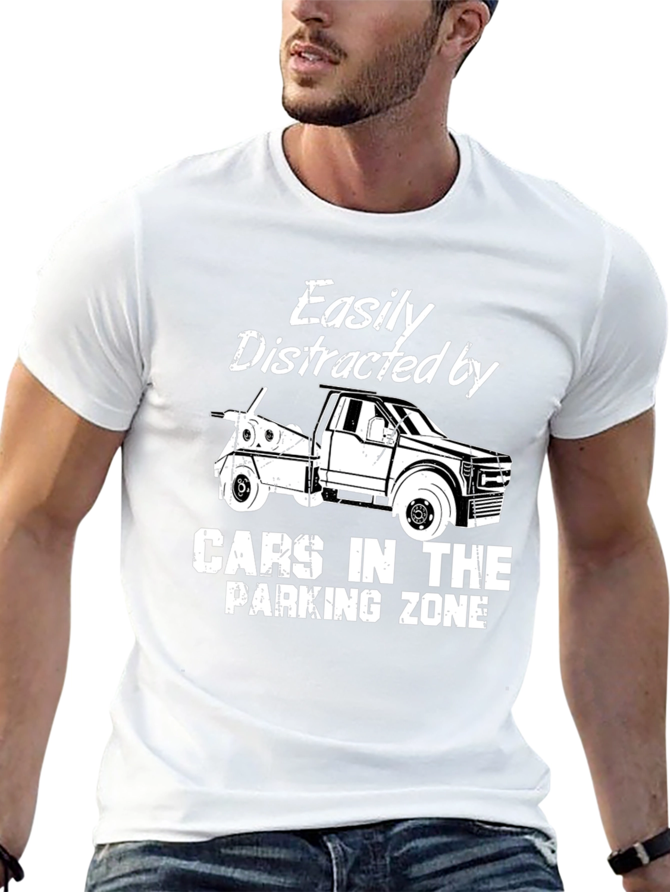 Easily Distracted Tow Truck T-Shirt