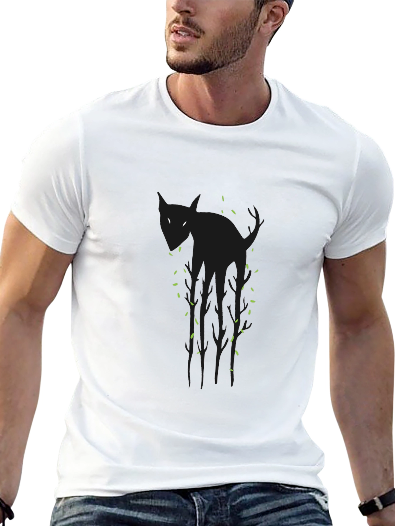 Black Cat Graphic T-Shirt
