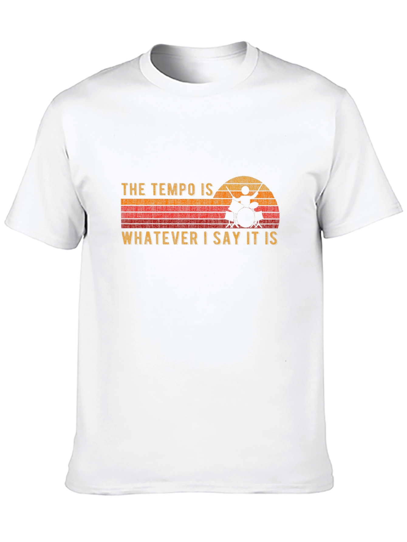Tempo Drummer T-Shirt - Music Lover Tee