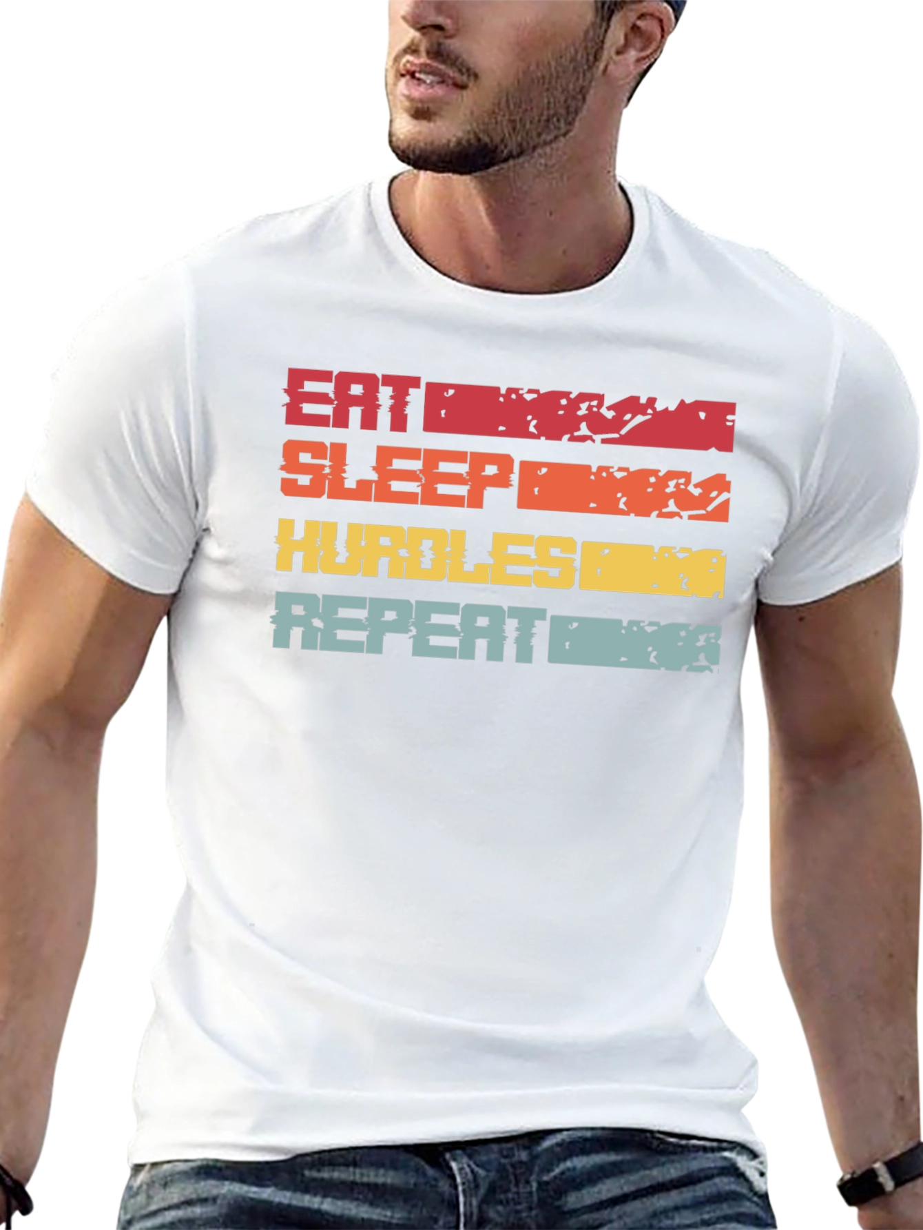 Eat Sleep Hurdles Repeat T-Shirt