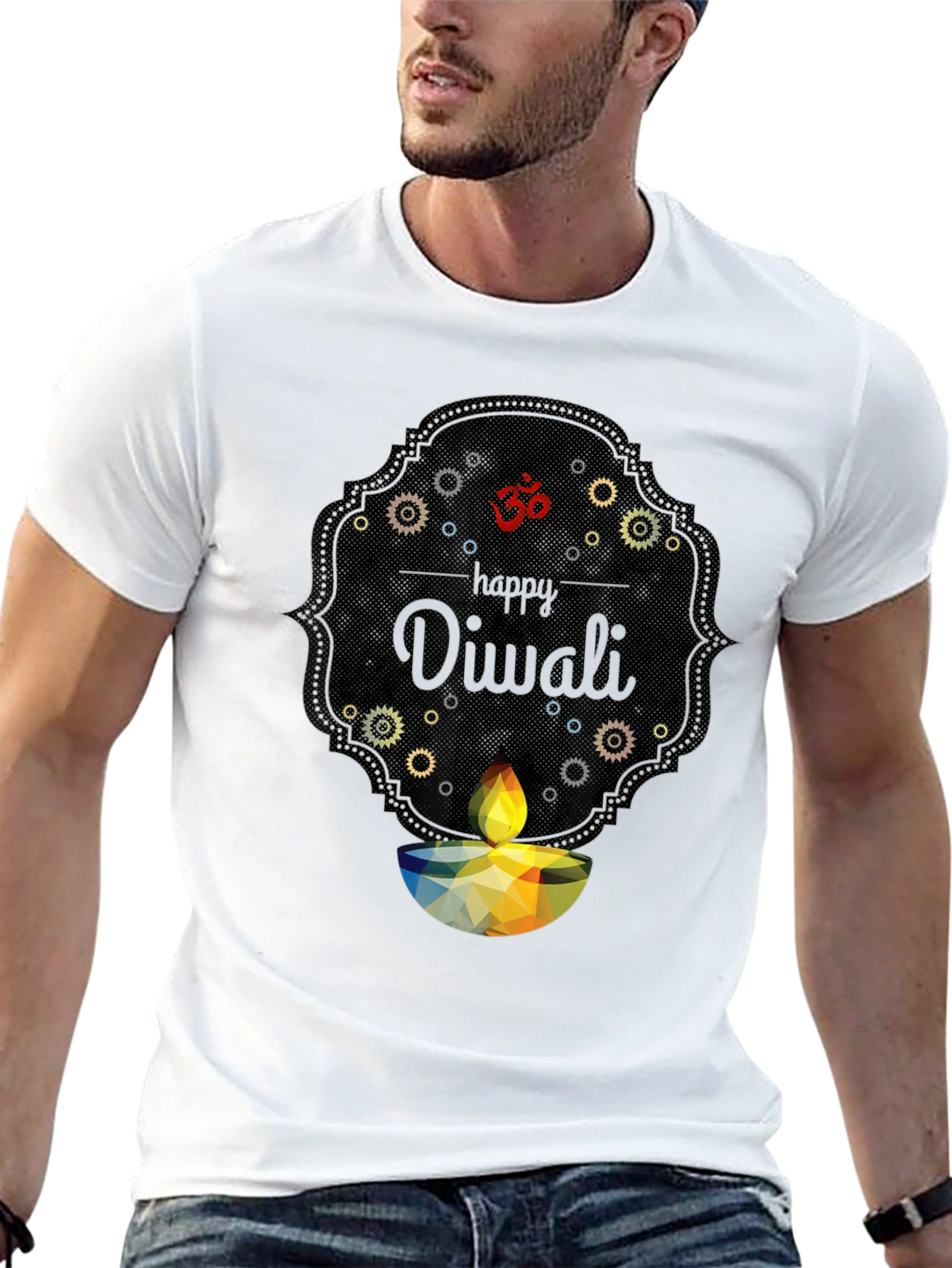 Happy Diwali Graphic Tee - Stylish Festive Design
