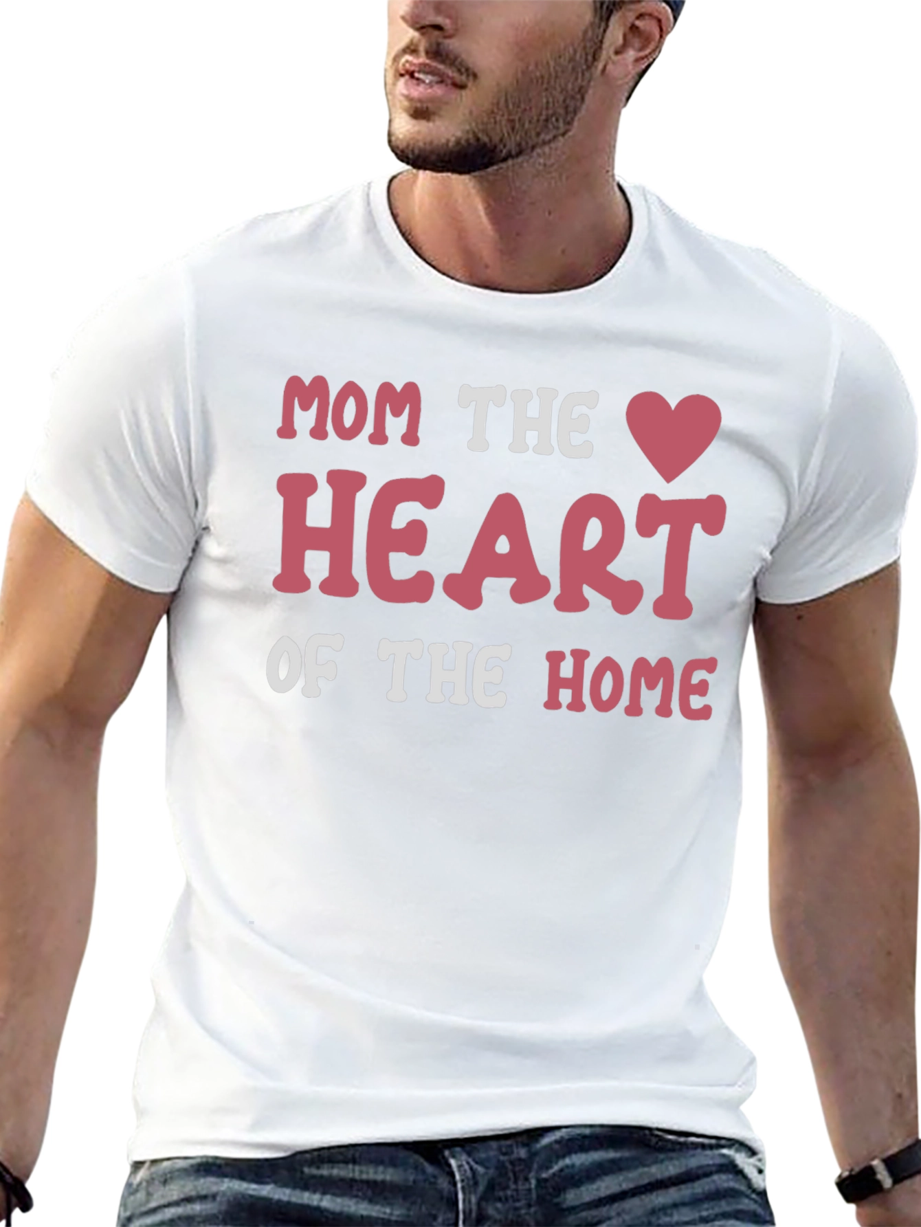 Mom Heart of the Home Graphic Tee - Black