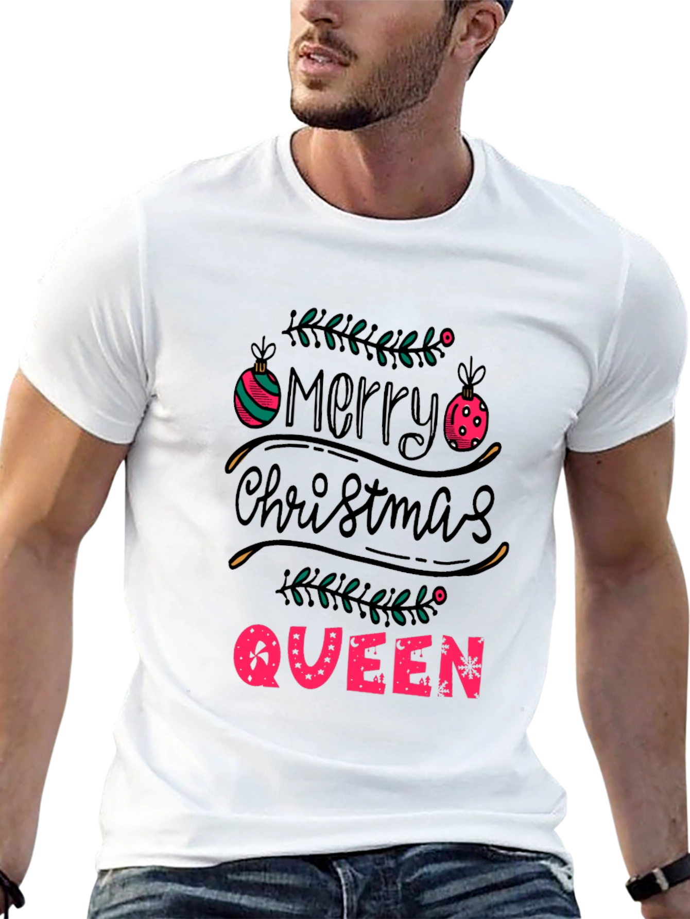 Merry Christmas Queen Tee - Holiday Festive T-Shirt