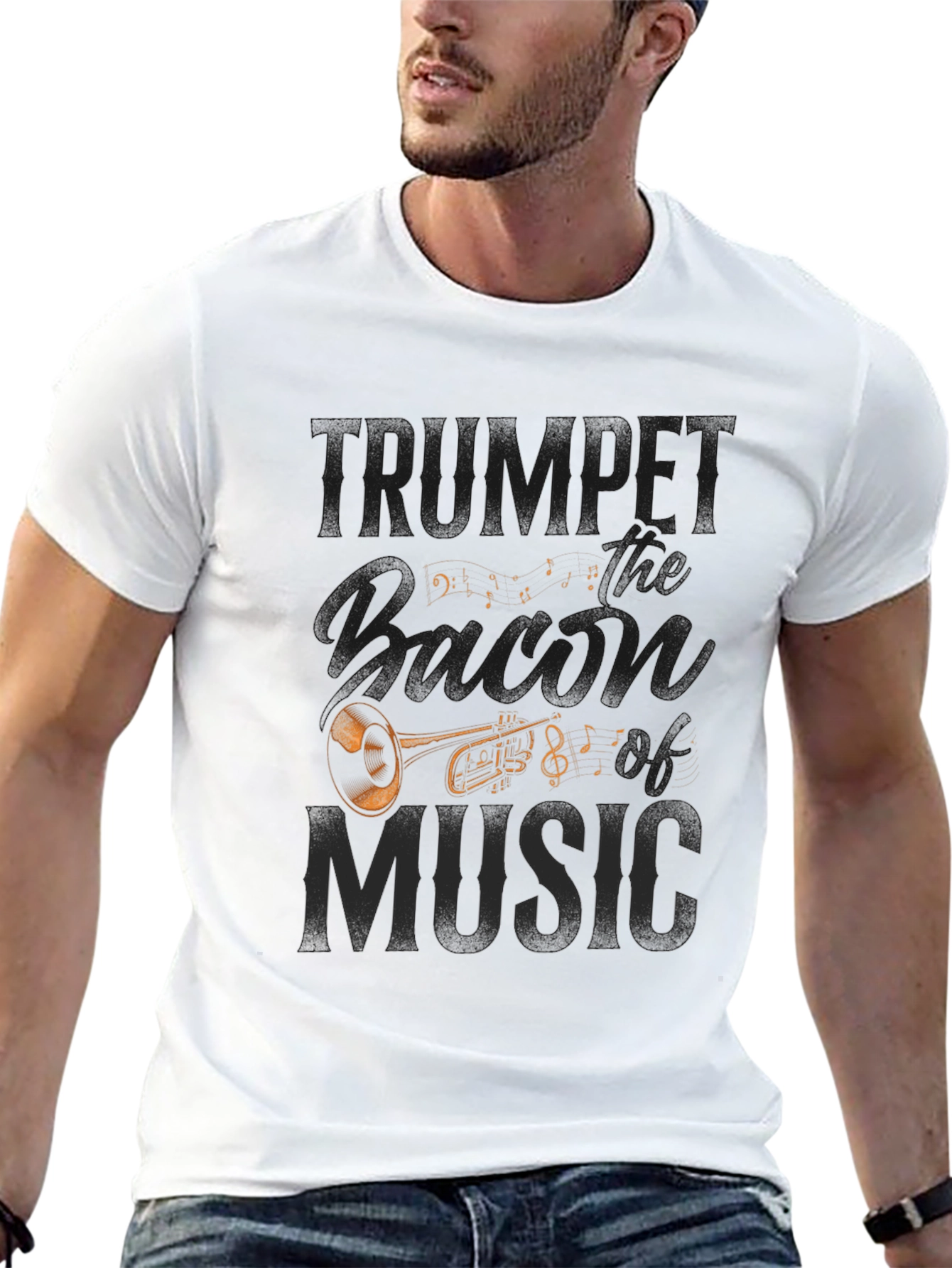 Trumpet Music Fan T-Shirt - Musician Graphic Tee
