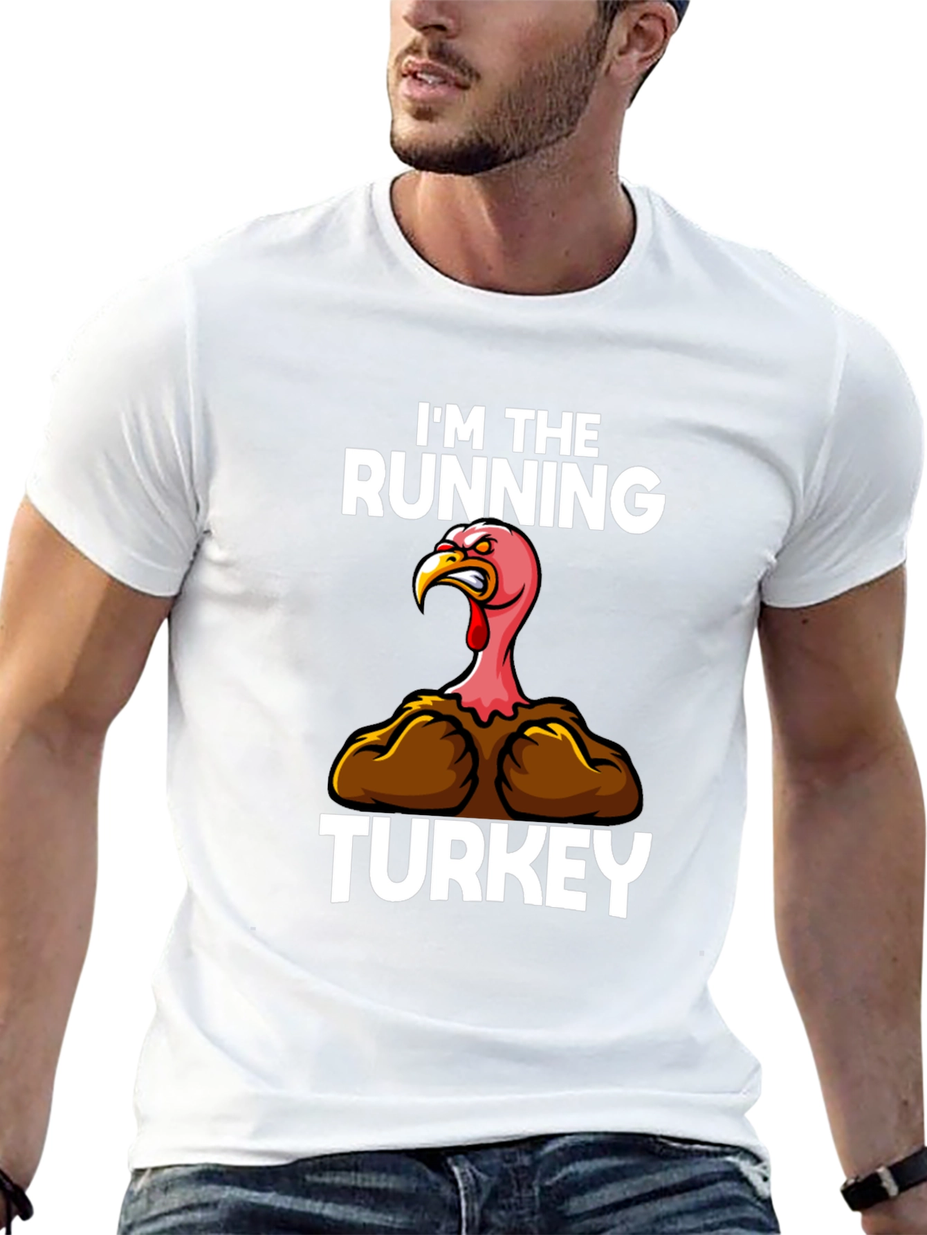 Im The Running Turkey Graphic T-Shirt