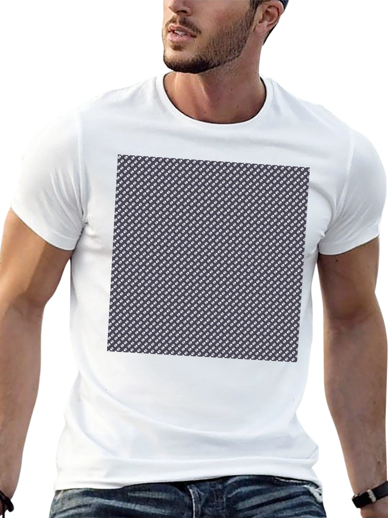 Patterned Black T-Shirt - Stylish Casual Wear