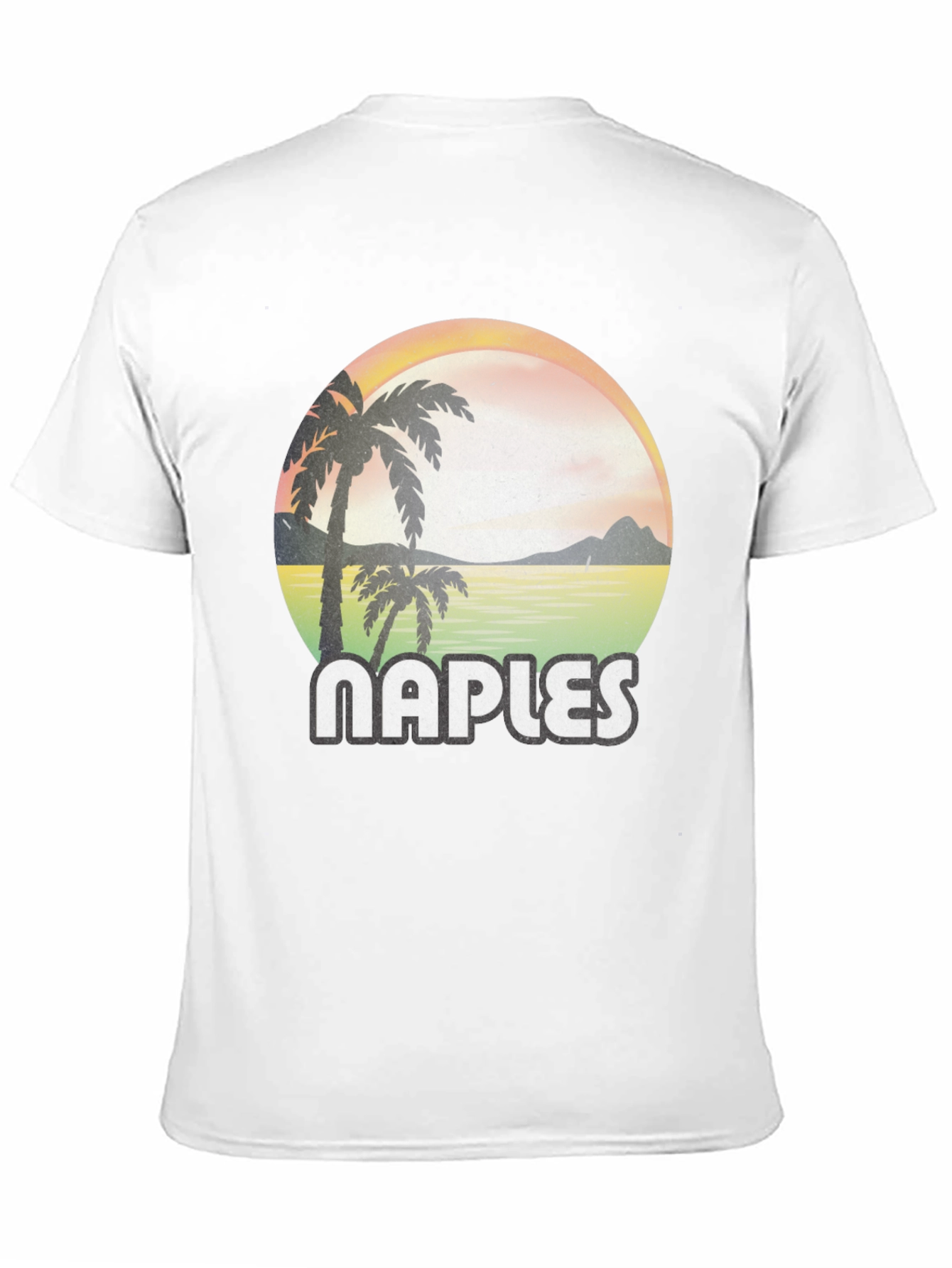 Naples Retro Palm Tree Graphic T-Shirt