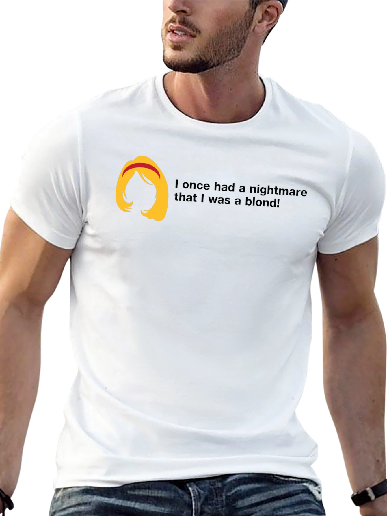 Brunette Nightmare T-Shirt Funny Hair Tee