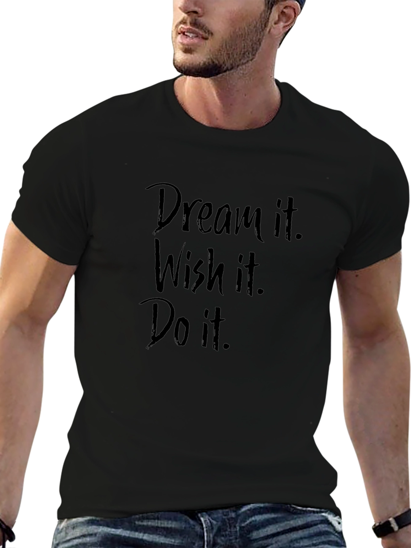 Dream Wish Do Graphic Tee - Black