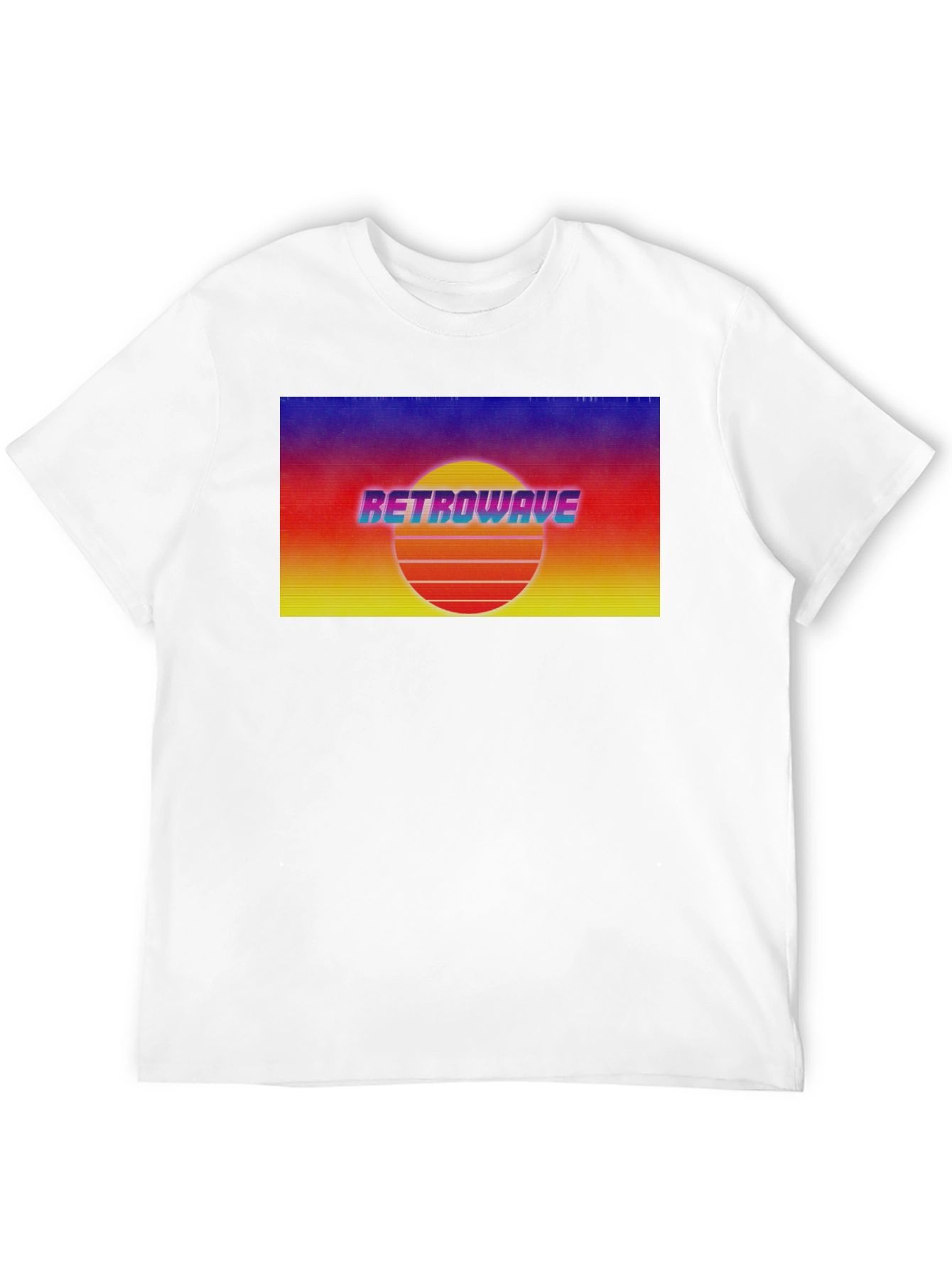 Retrowave Sunset Graphic Tee - Retro Style