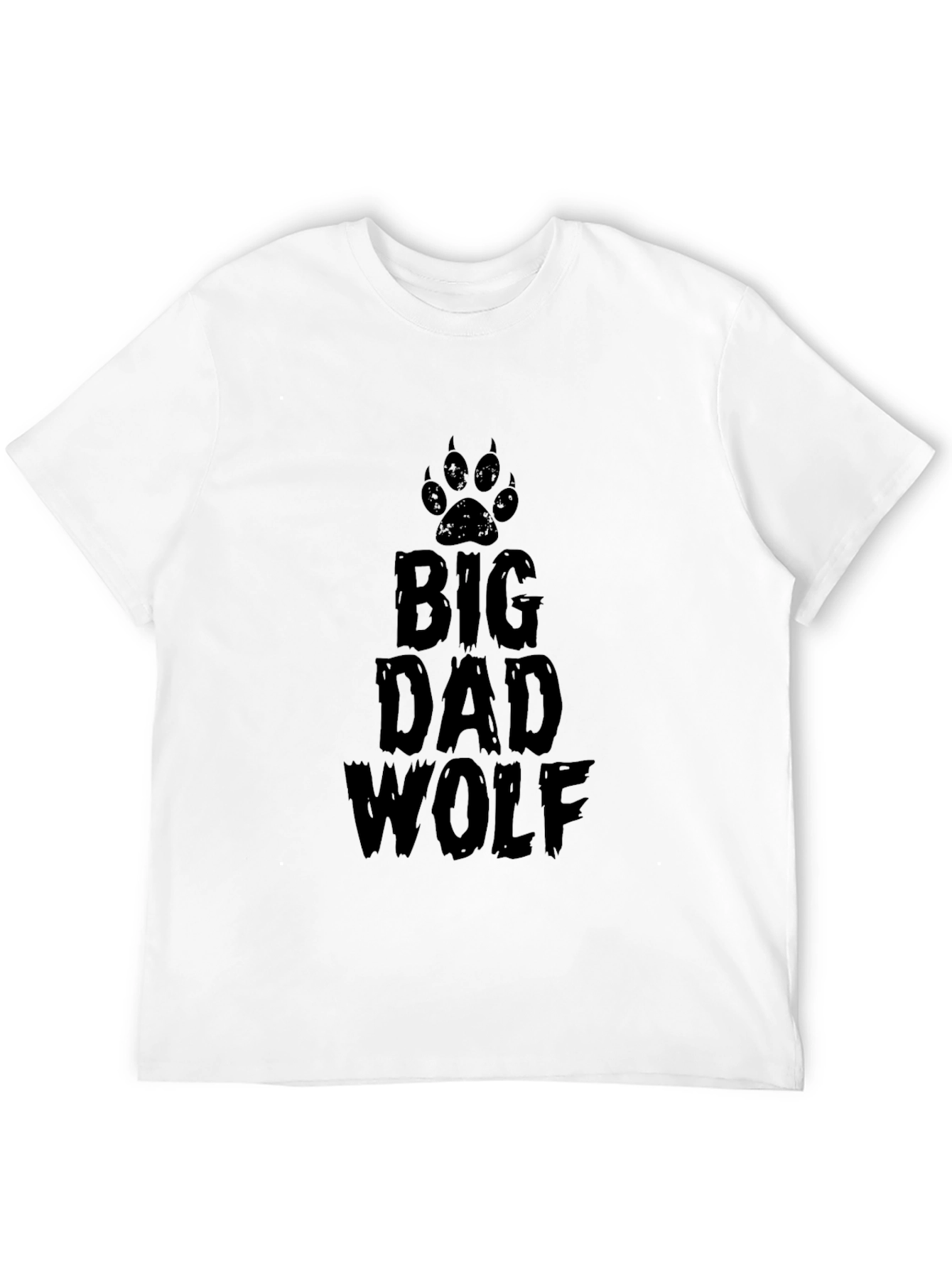 Big Dad Wolf Graphic Print T-Shirt