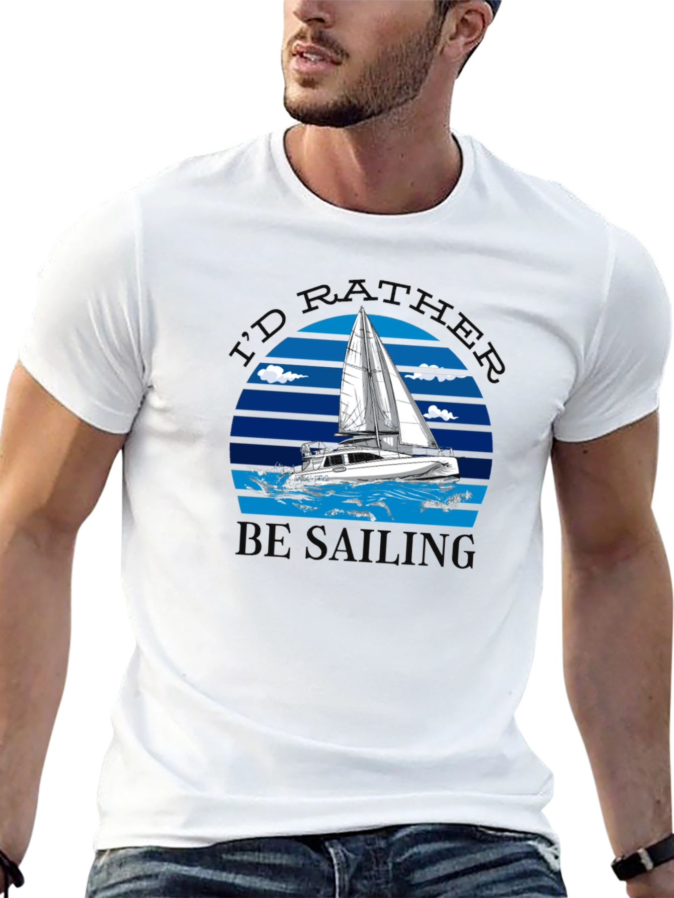 Id Rather Be Sailing Graphic Tee
