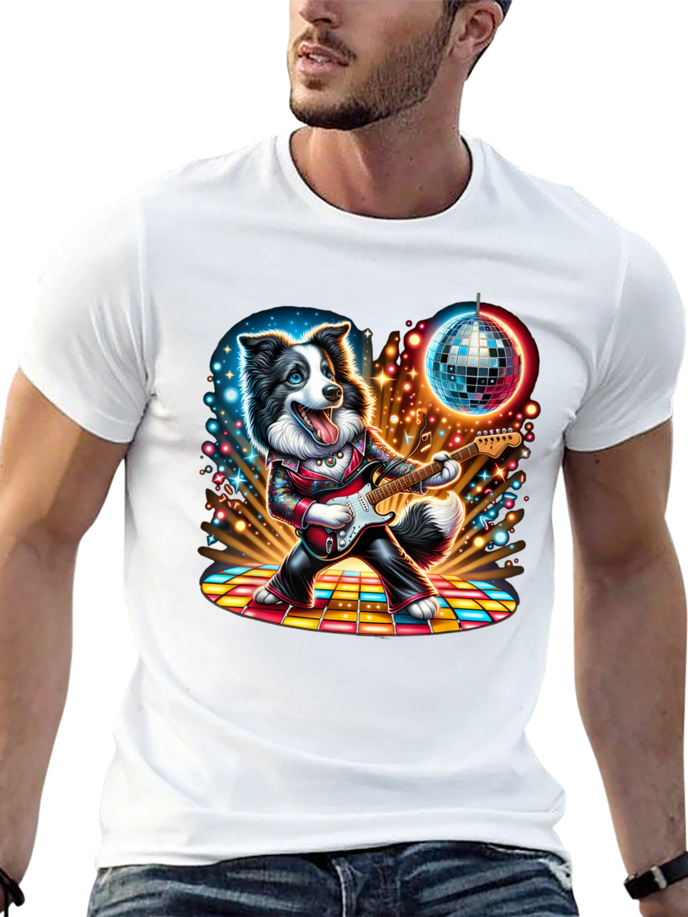 Disco Dog Guitarist T-Shirt