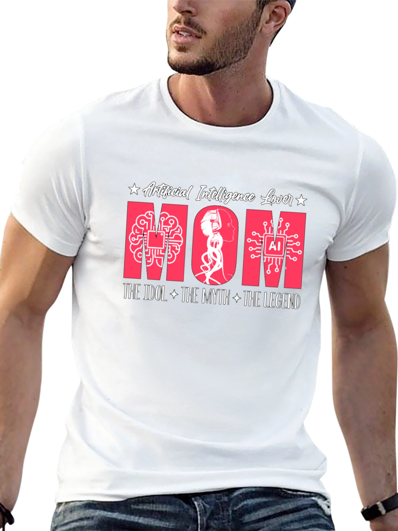 AI Mom T-Shirt - Artificial Intelligence Lover Tee