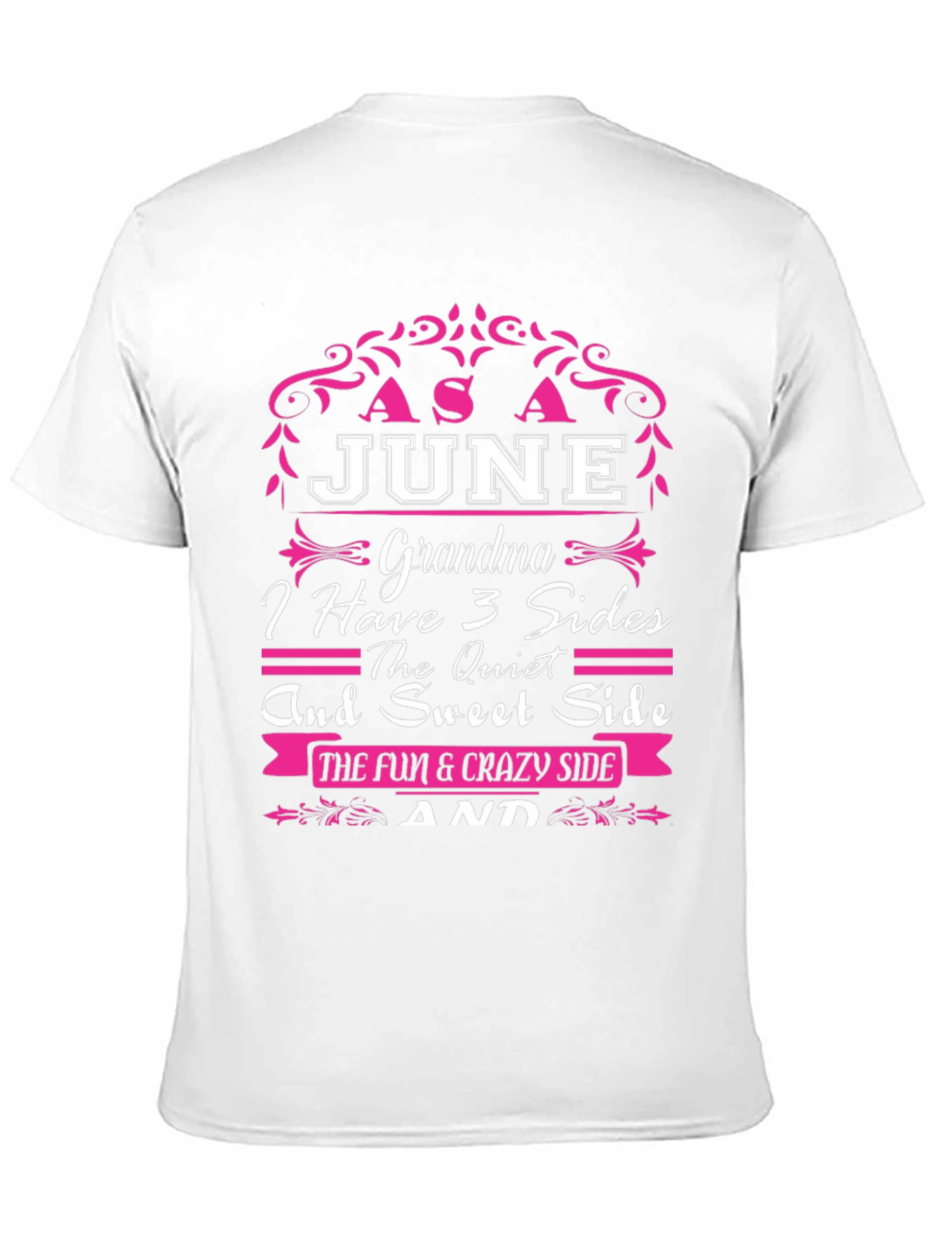 June Grandma 3 Sides T-Shirt